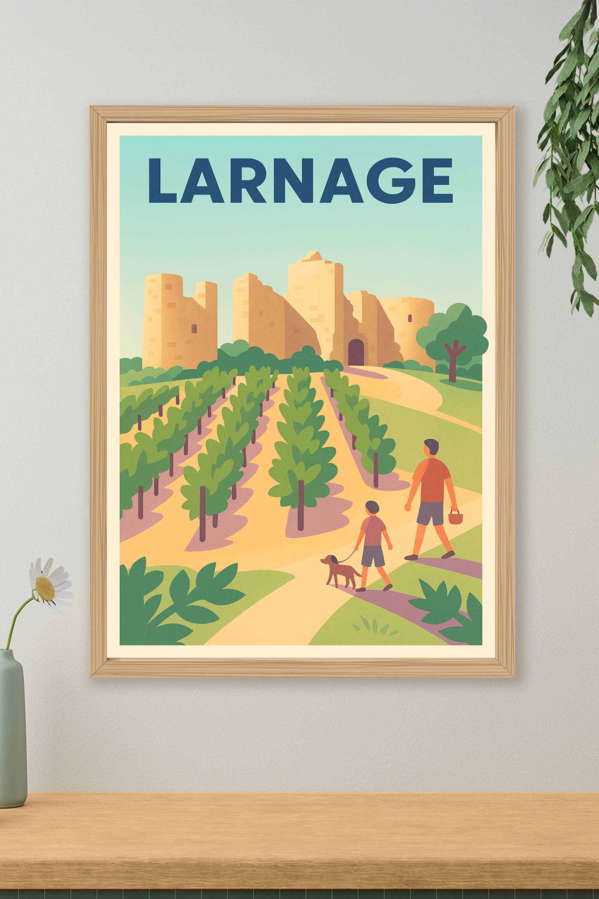 Affiche de Larnage - Découverte paisible au cœur des vignes