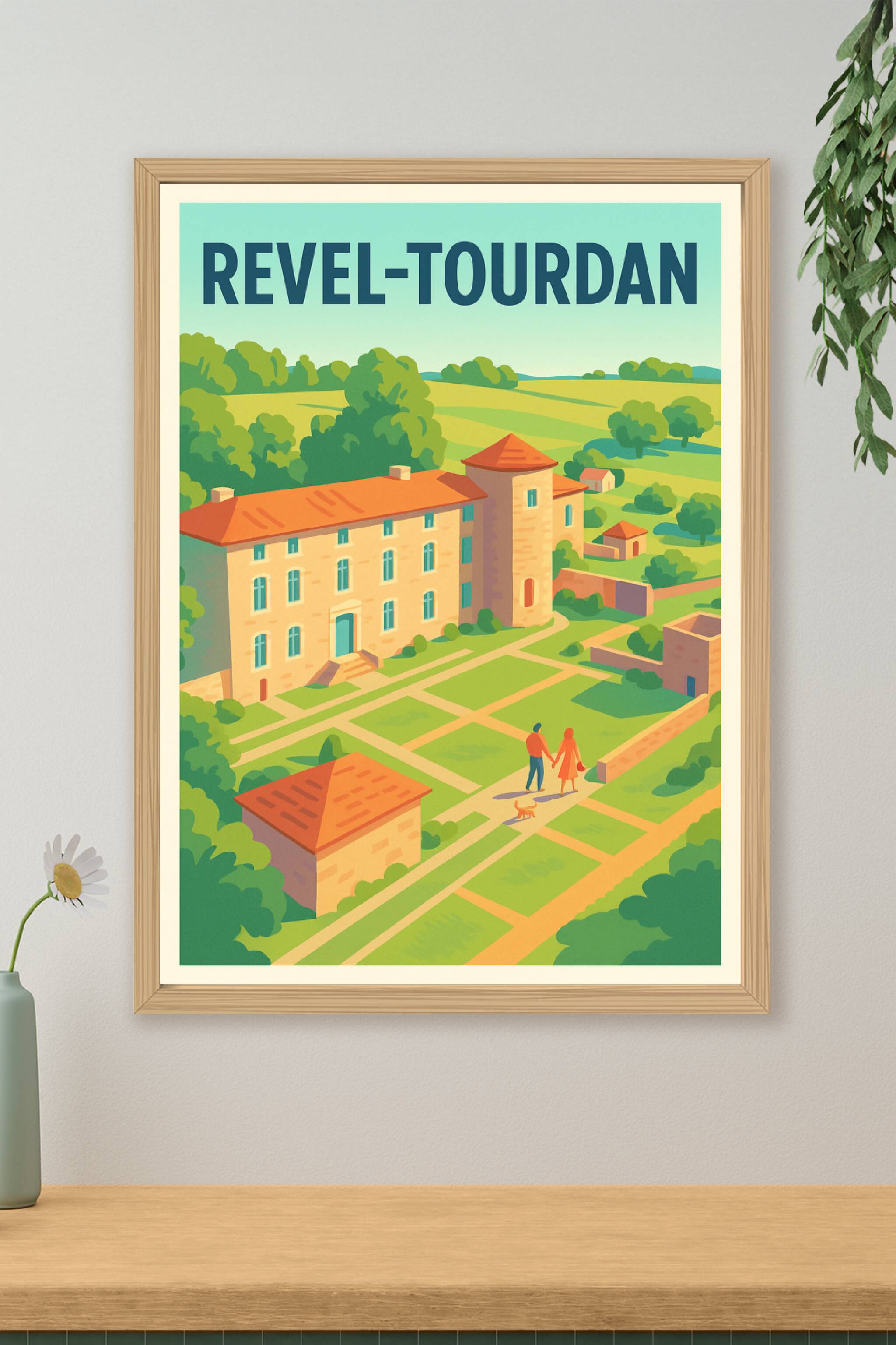Affiche de Revel-Tourdan - Charme et tranquillité campagnarde