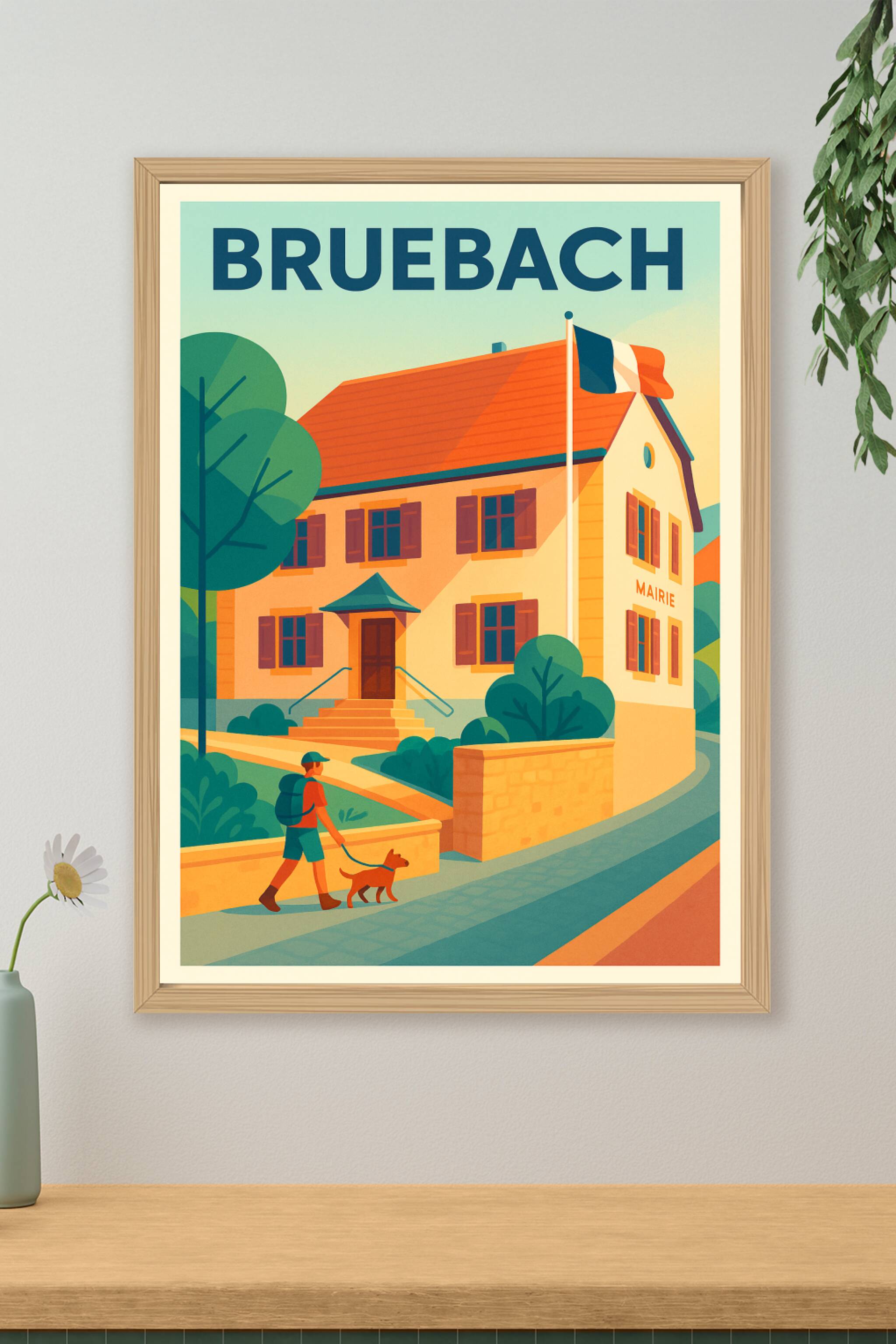 Affiche de Bruebach - Charme et sérénité au cœur du village