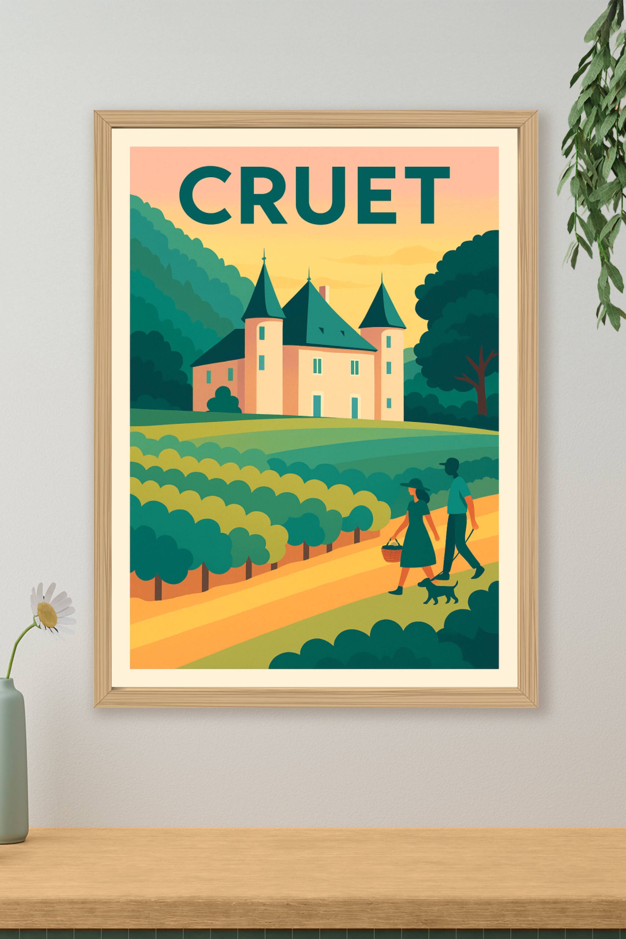 Affiche de Cruet - Évasion champêtre et douceur de vivre