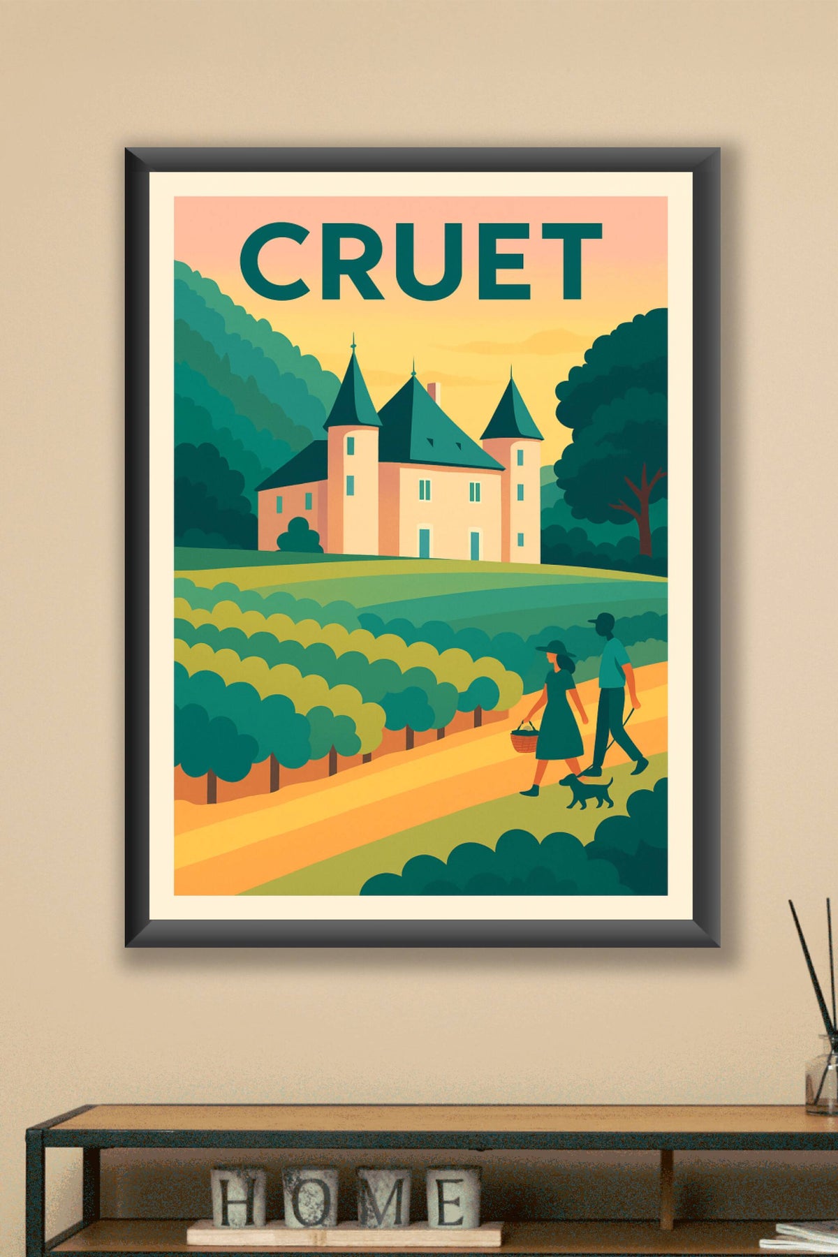 Affiche de Cruet - Évasion champêtre et douceur de vivre