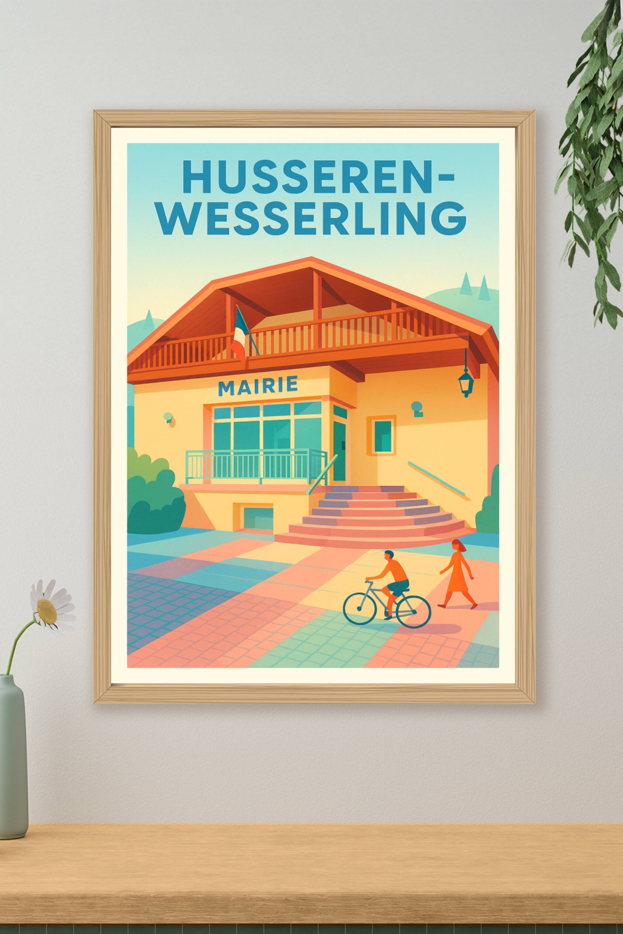 Affiche de Husseren-Wesserling - Charme et sérénité au cœur de la commune