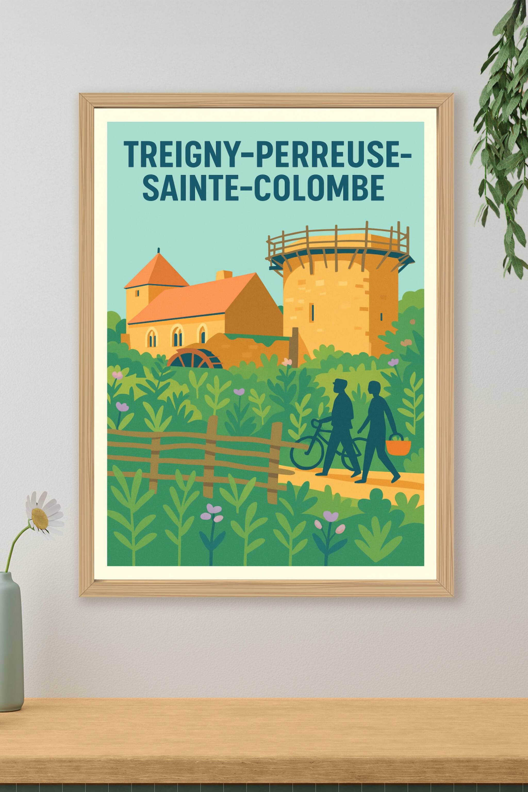 Affiche de Treigny-Perreuse-Sainte-Colombe - Charme champêtre et patrimoine