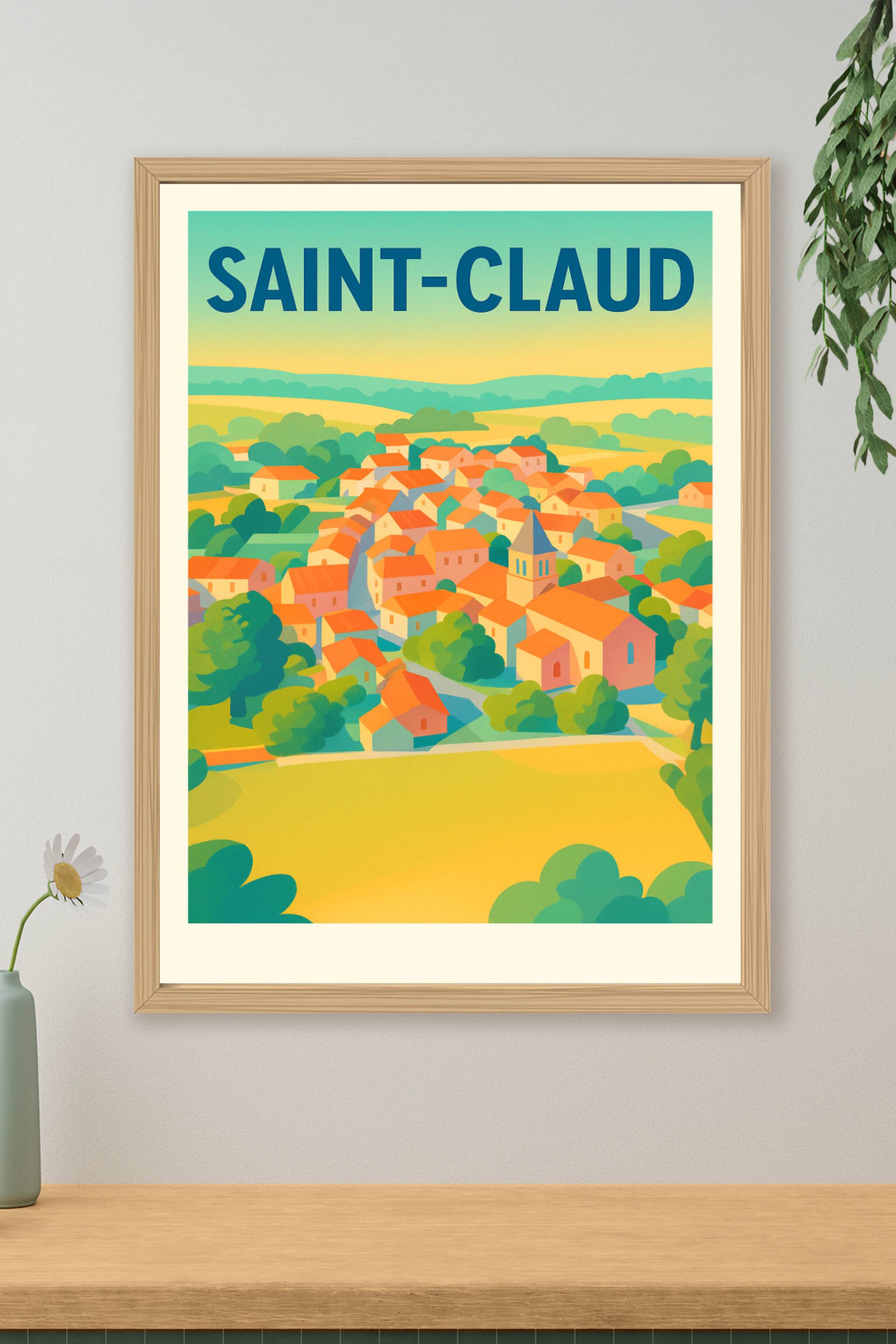 Affiche de Saint-Claud - Charme bucolique au cœur de la campagne