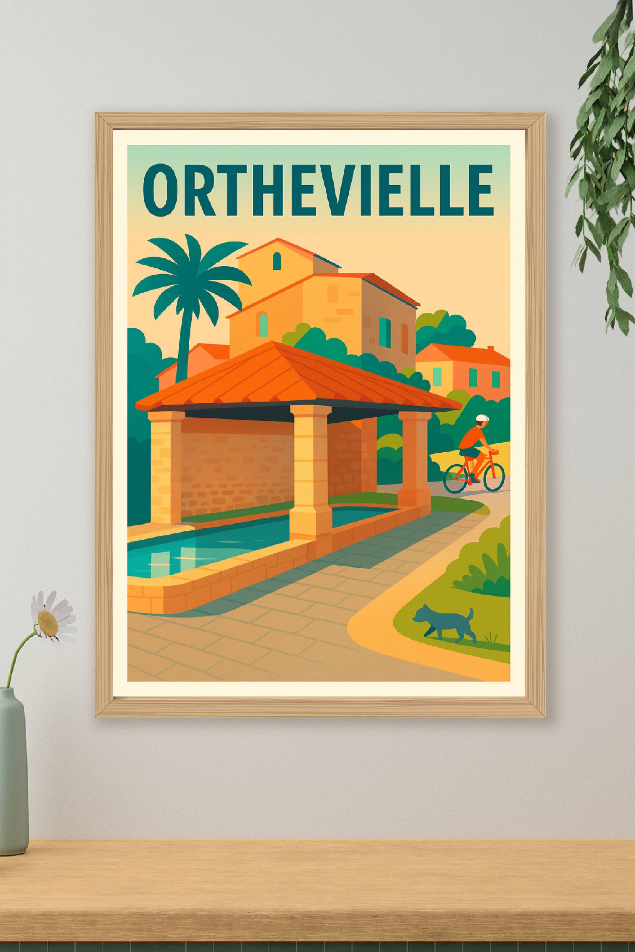 Affiche de Orthevielle - Charme et sérénité du patrimoine local