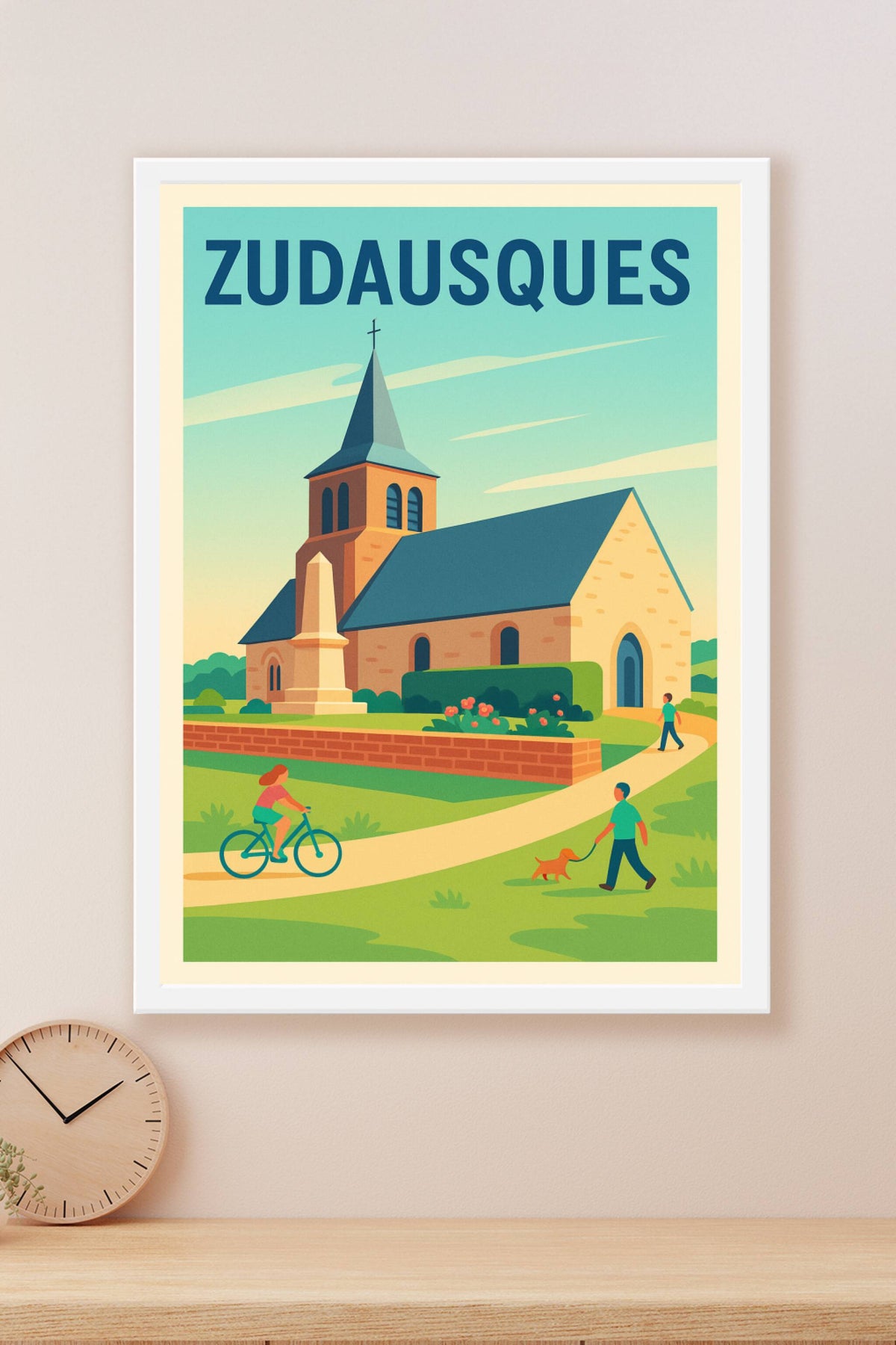 Affiche de Zudausques - Tranquillité et charme bucolique