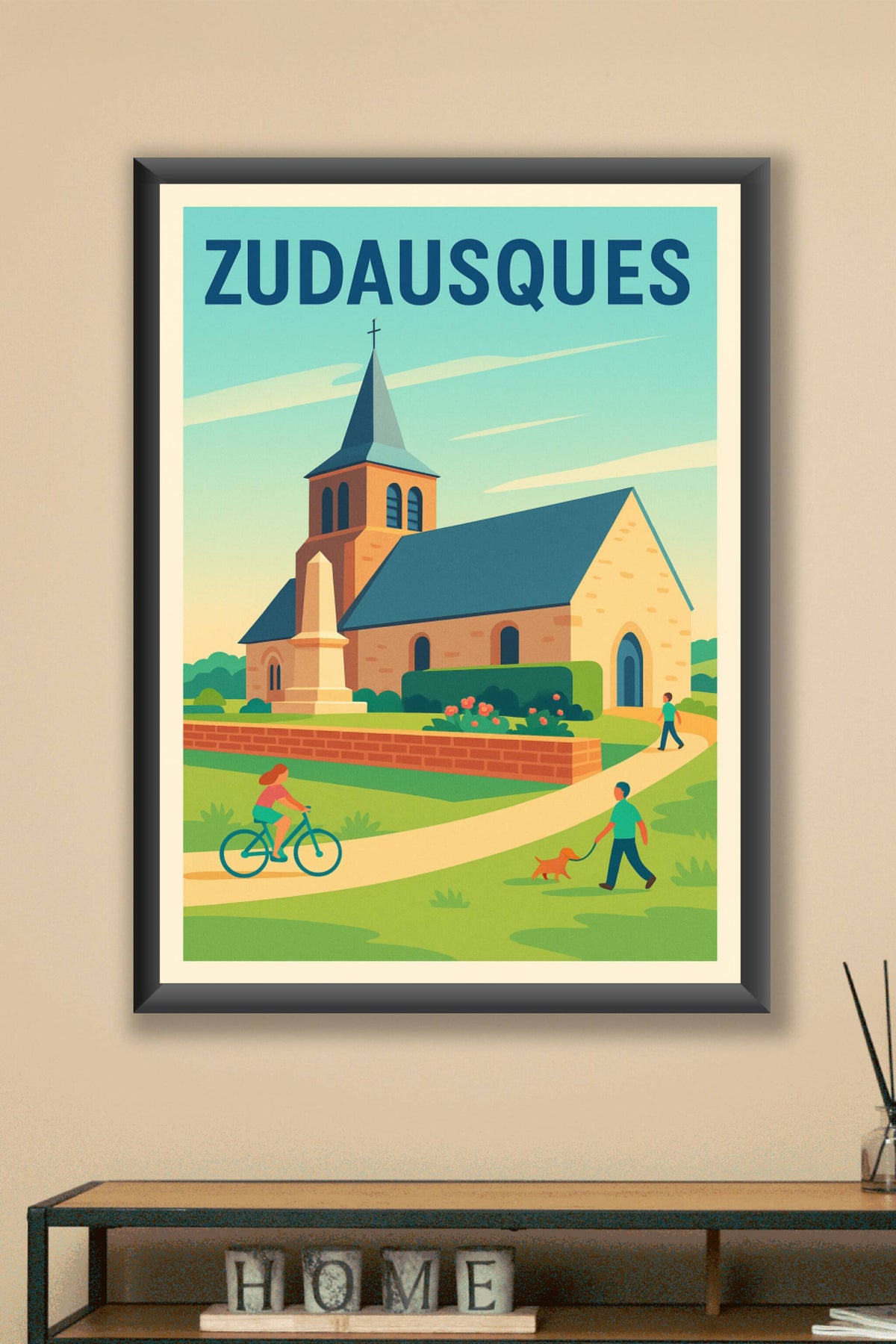 Affiche de Zudausques - Tranquillité et charme bucolique