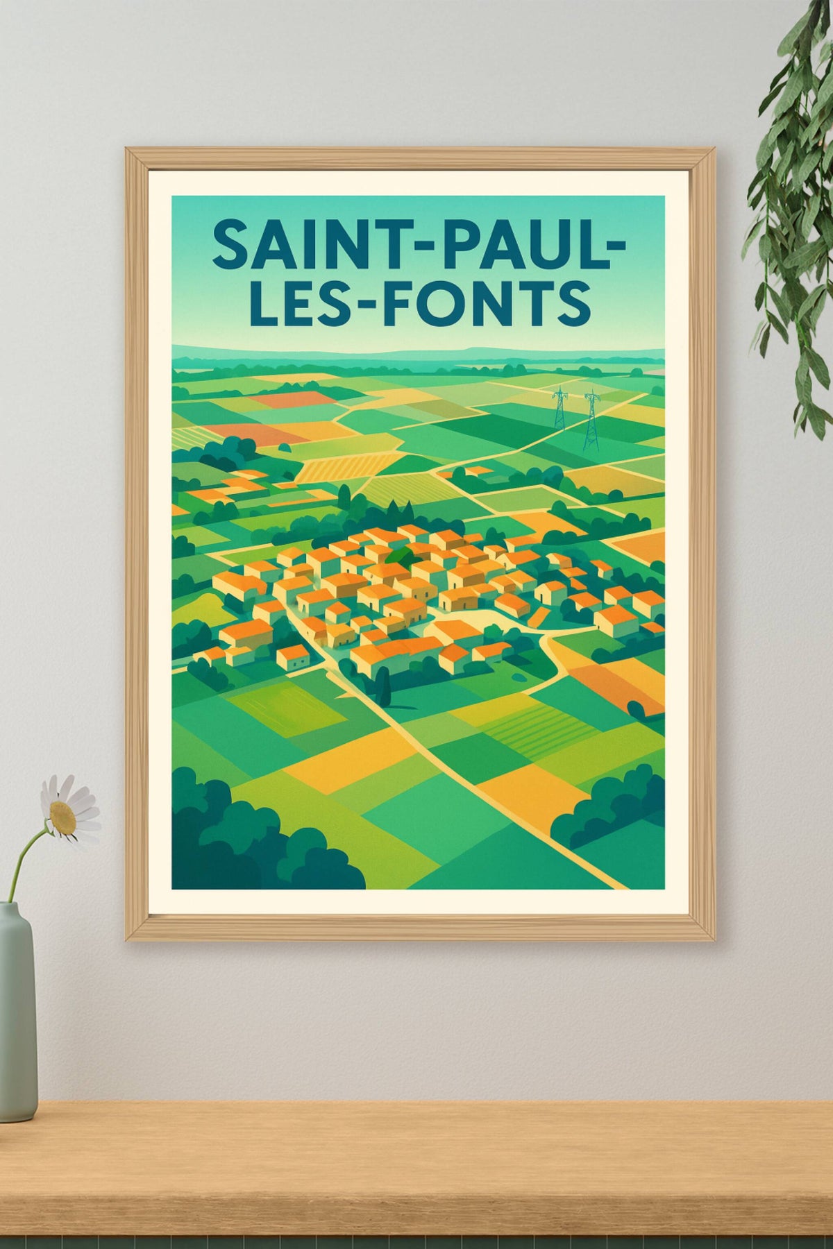 Affiche de Saint-Paul-les-Fonts - Le charme authentique en pleine nature