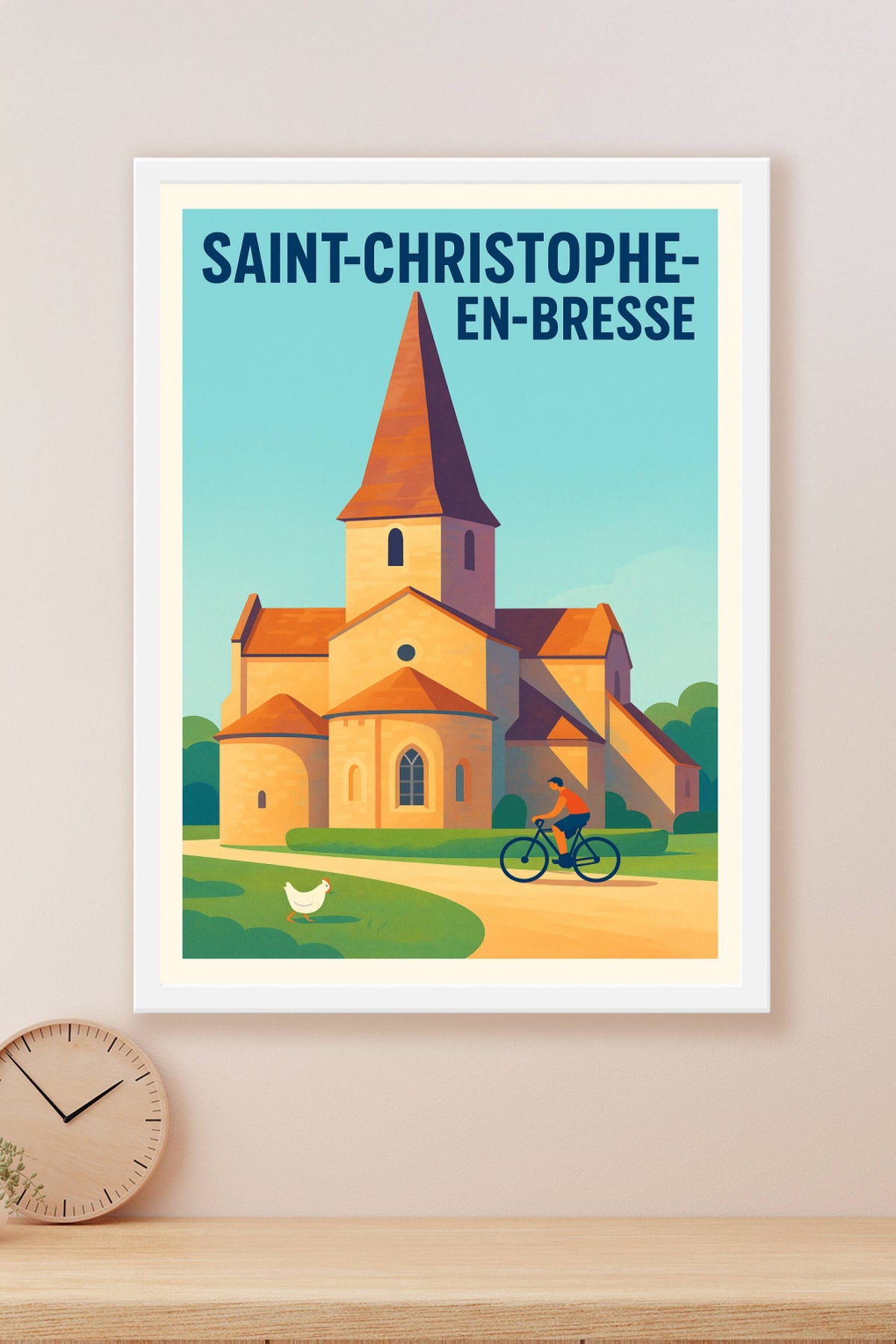 Affiche de Saint-Christophe-en-Bresse - Charme paisible de la campagne bressane
