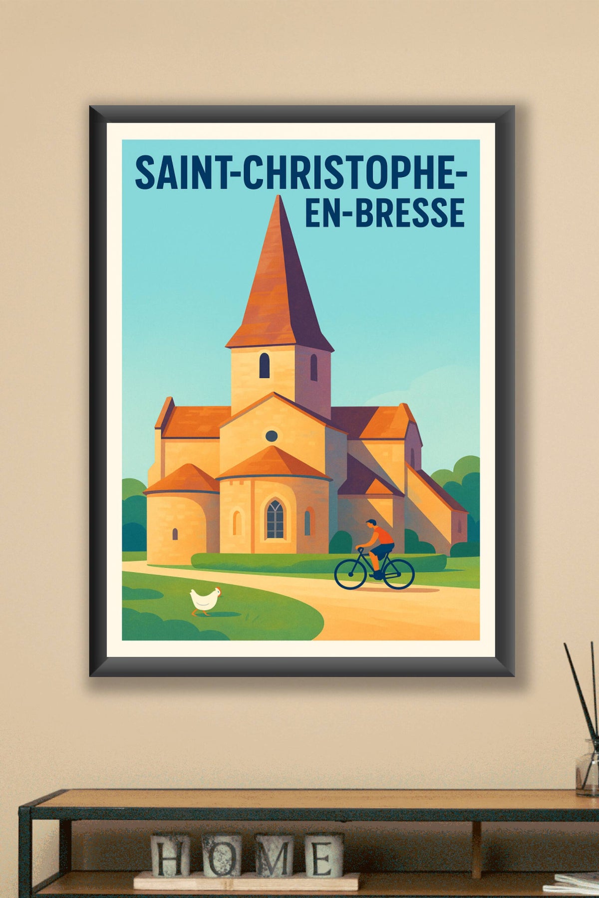 Affiche de Saint-Christophe-en-Bresse - Charme paisible de la campagne bressane