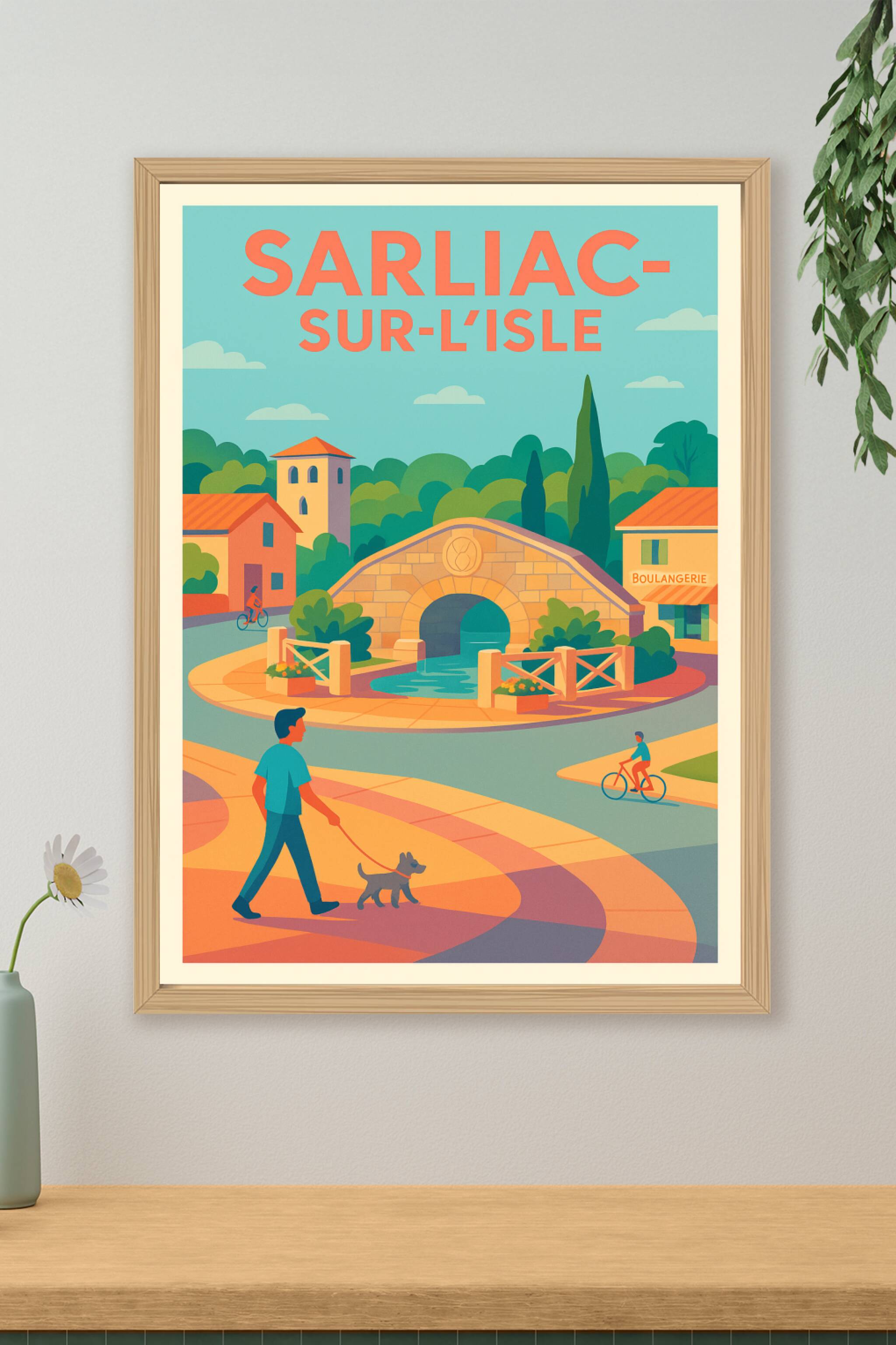 Affiche de Sarliac-sur-l'Isle - Charme et sérénité au bord de l'eau