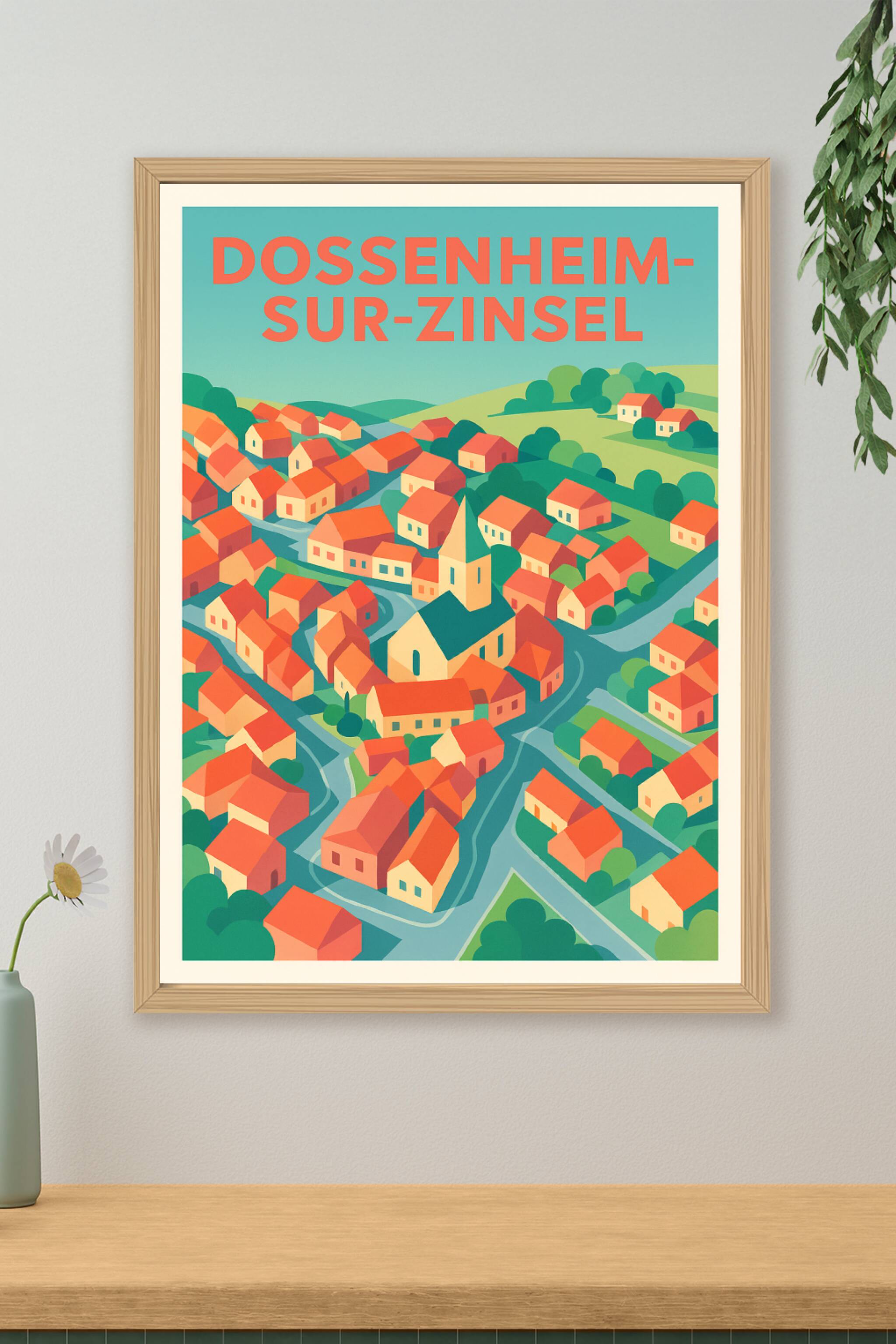 Affiche de Dossenheim-sur-Zinsel - Charme paisible d'un village alsacien