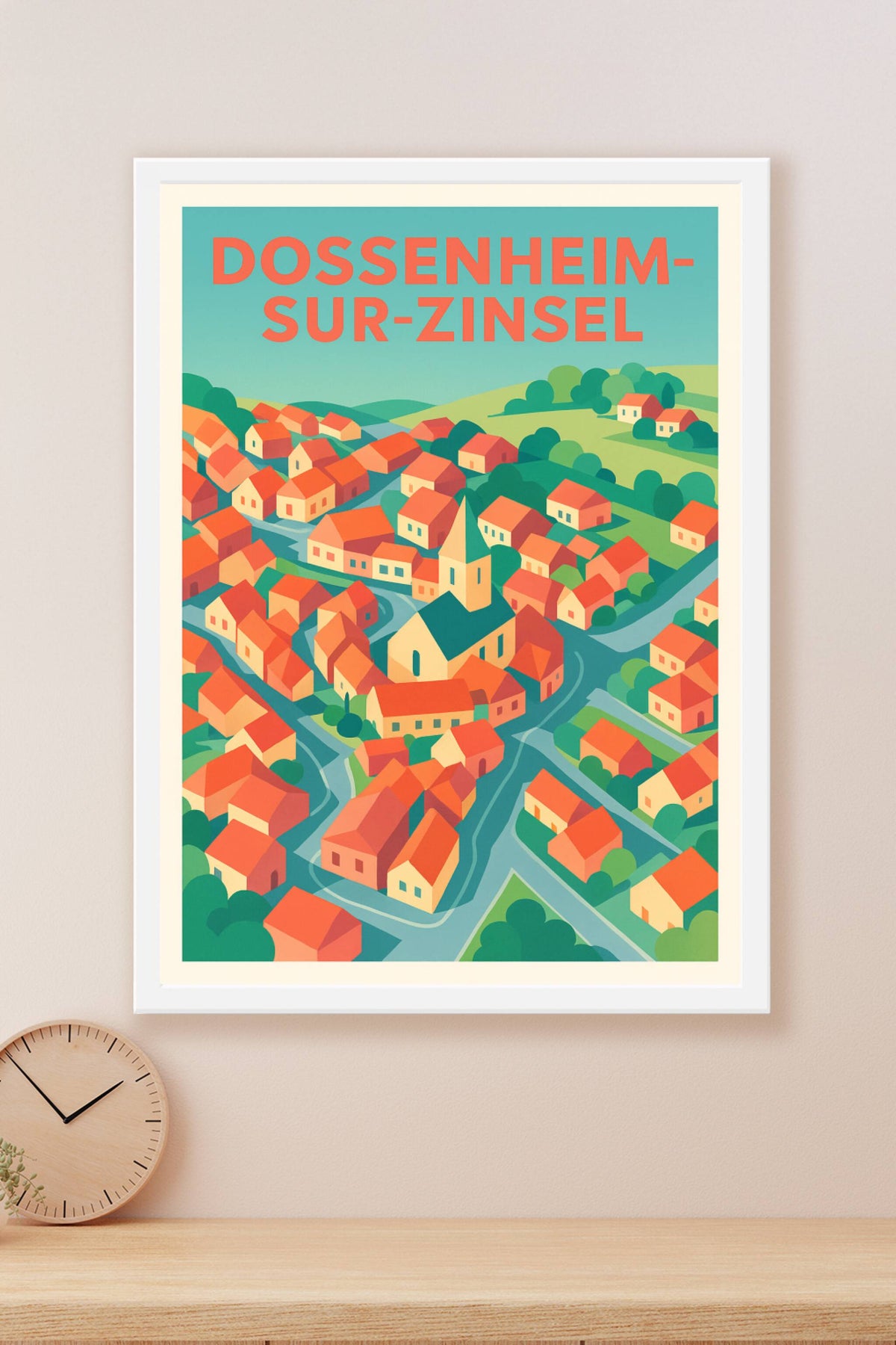 Affiche de Dossenheim-sur-Zinsel - Charme paisible d'un village alsacien