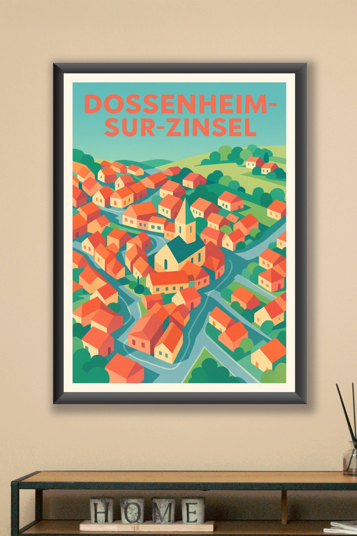 Affiche de Dossenheim-sur-Zinsel - Charme paisible d'un village alsacien