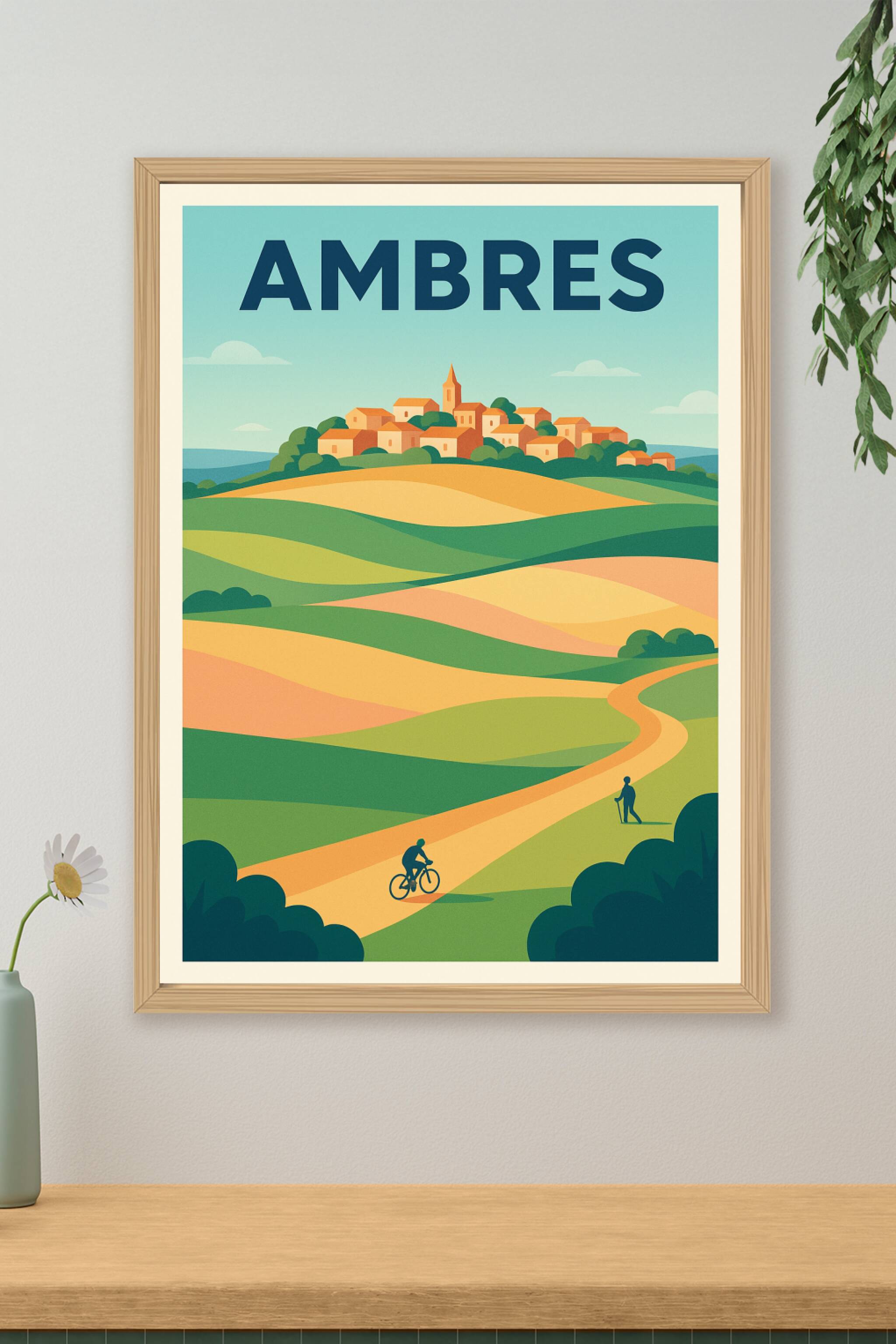 Affiche de Ambres - Le charme paisible de la campagne