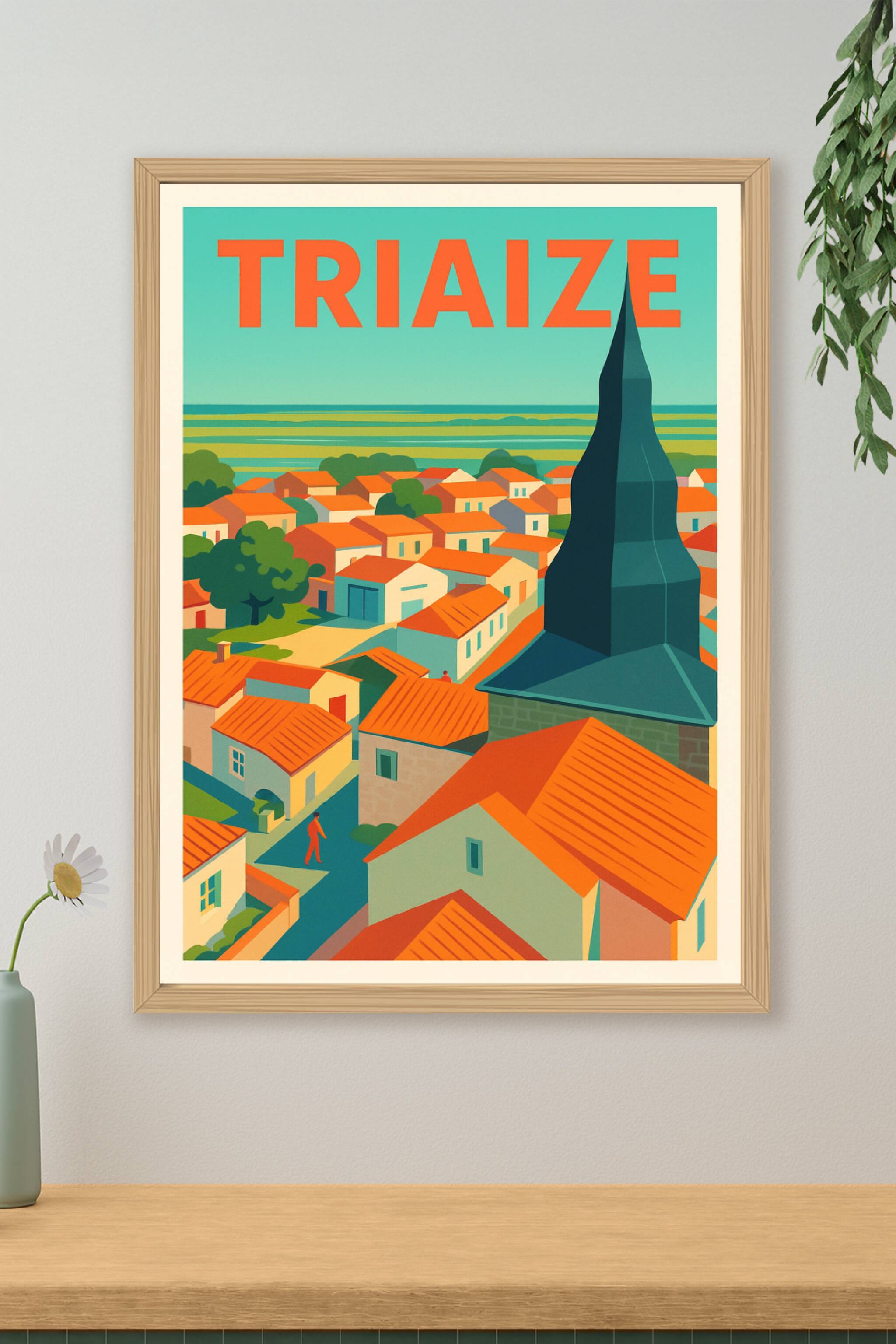 Affiche de Triaize - Village au charme authentique