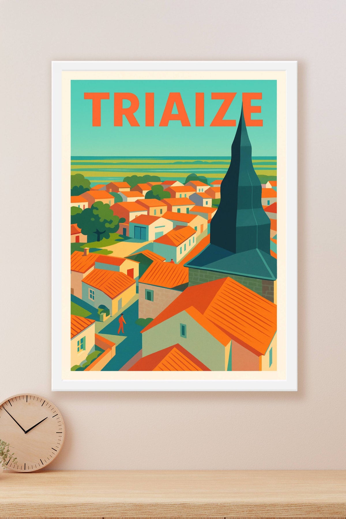 Affiche de Triaize - Village au charme authentique