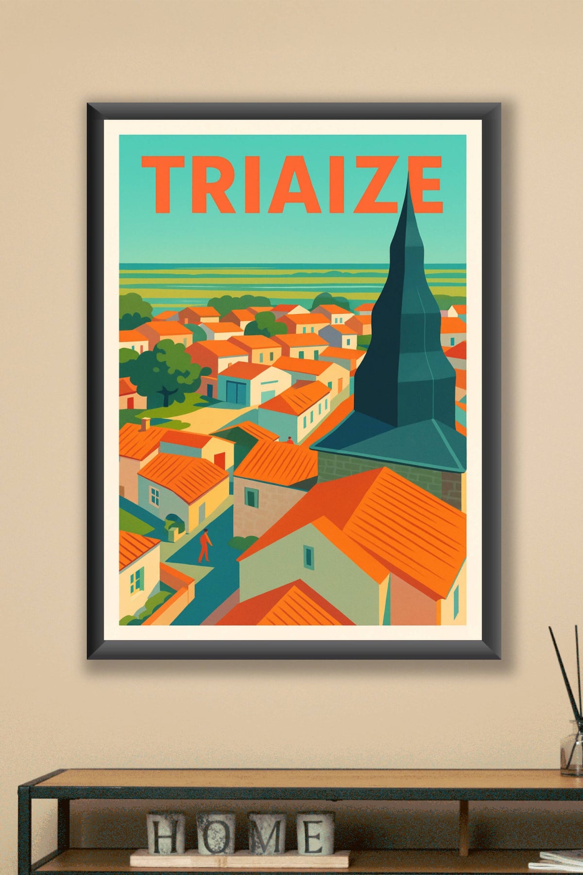 Affiche de Triaize - Village au charme authentique