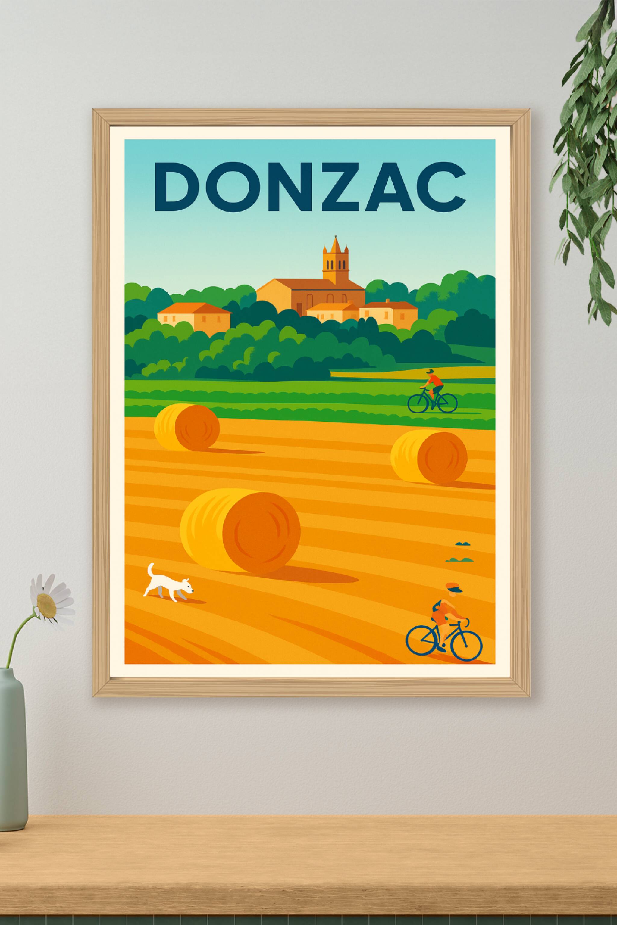Affiche de Donzac - Escapade champêtre et cycliste