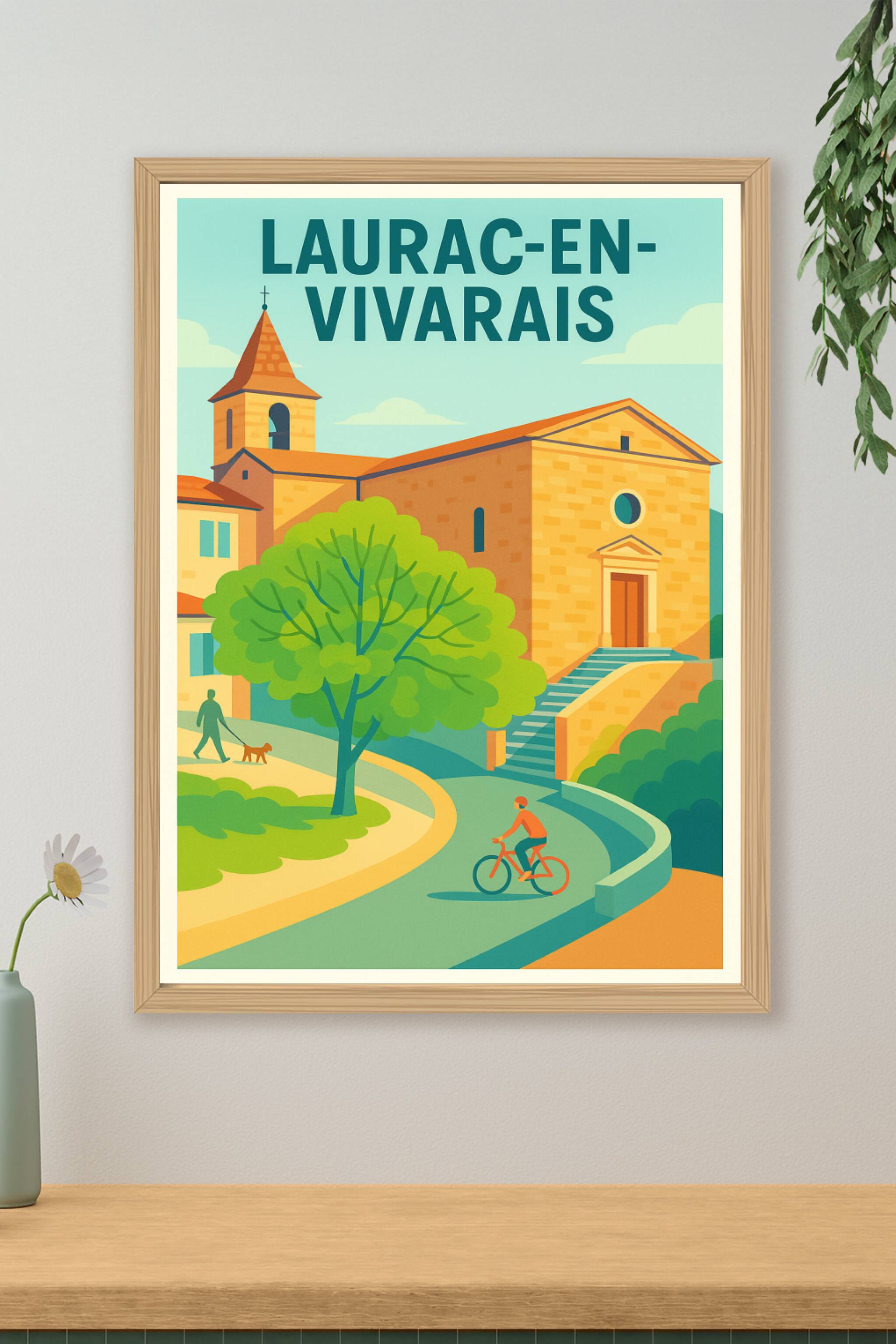 Affiche de Laurac-en-Vivarais - Charme et douceur de vivre au cœur de la nature