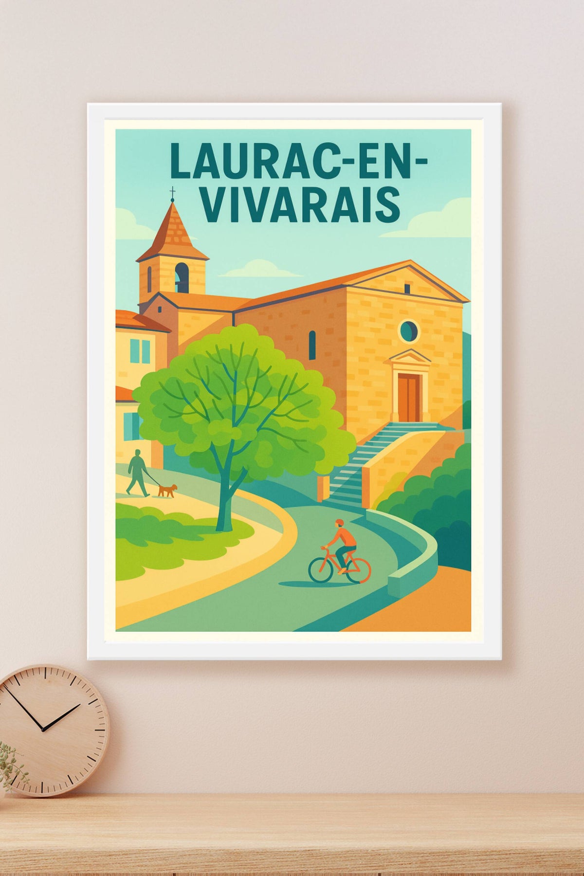 Affiche de Laurac-en-Vivarais - Charme et douceur de vivre au cœur de la nature