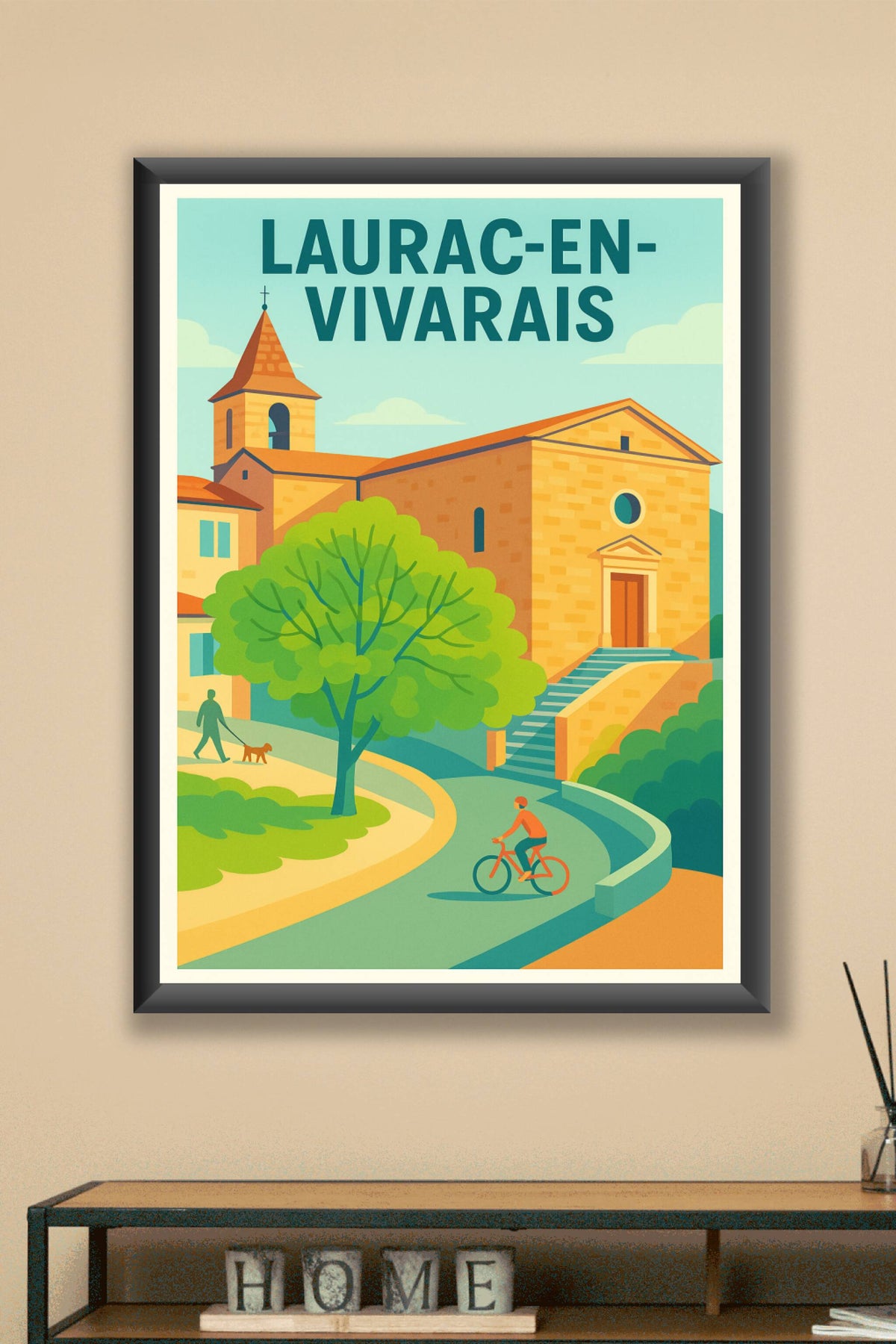 Affiche de Laurac-en-Vivarais - Charme et douceur de vivre au cœur de la nature