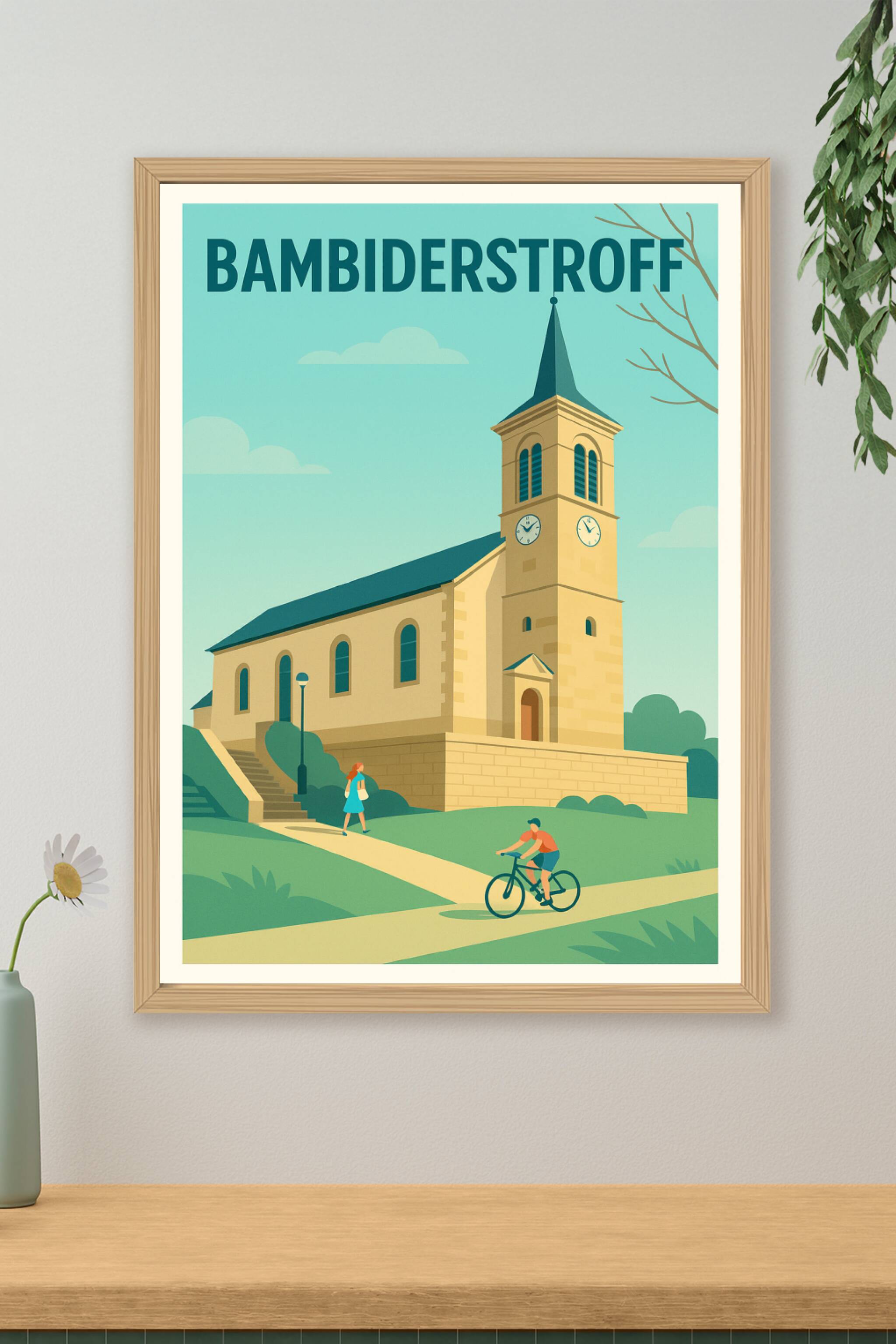 Affiche de Bambiderstroff - Charme et sérénité au coin de l'église