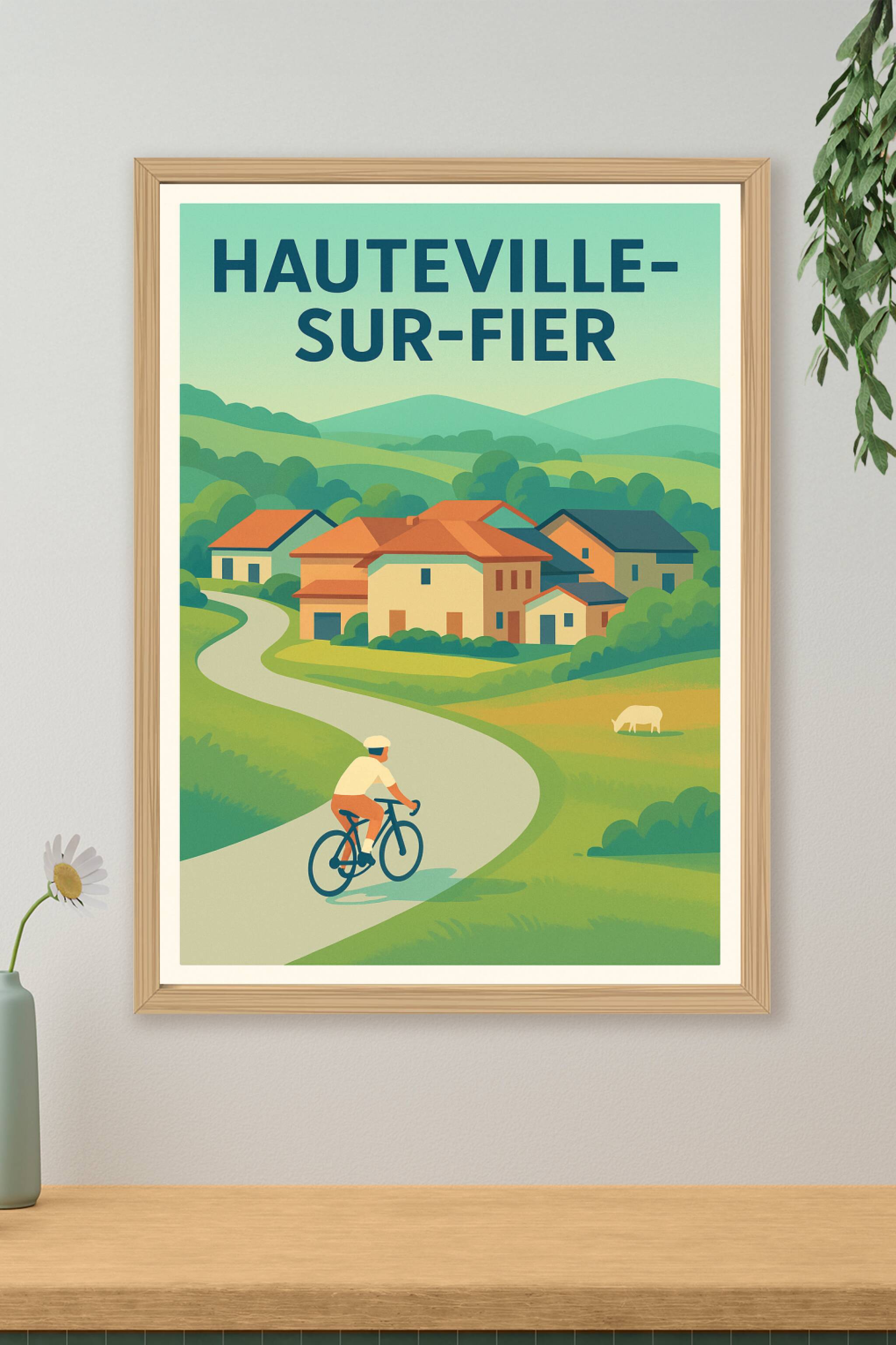 Affiche de Hauteville-sur-Fier - Escapade bucolique à vélo