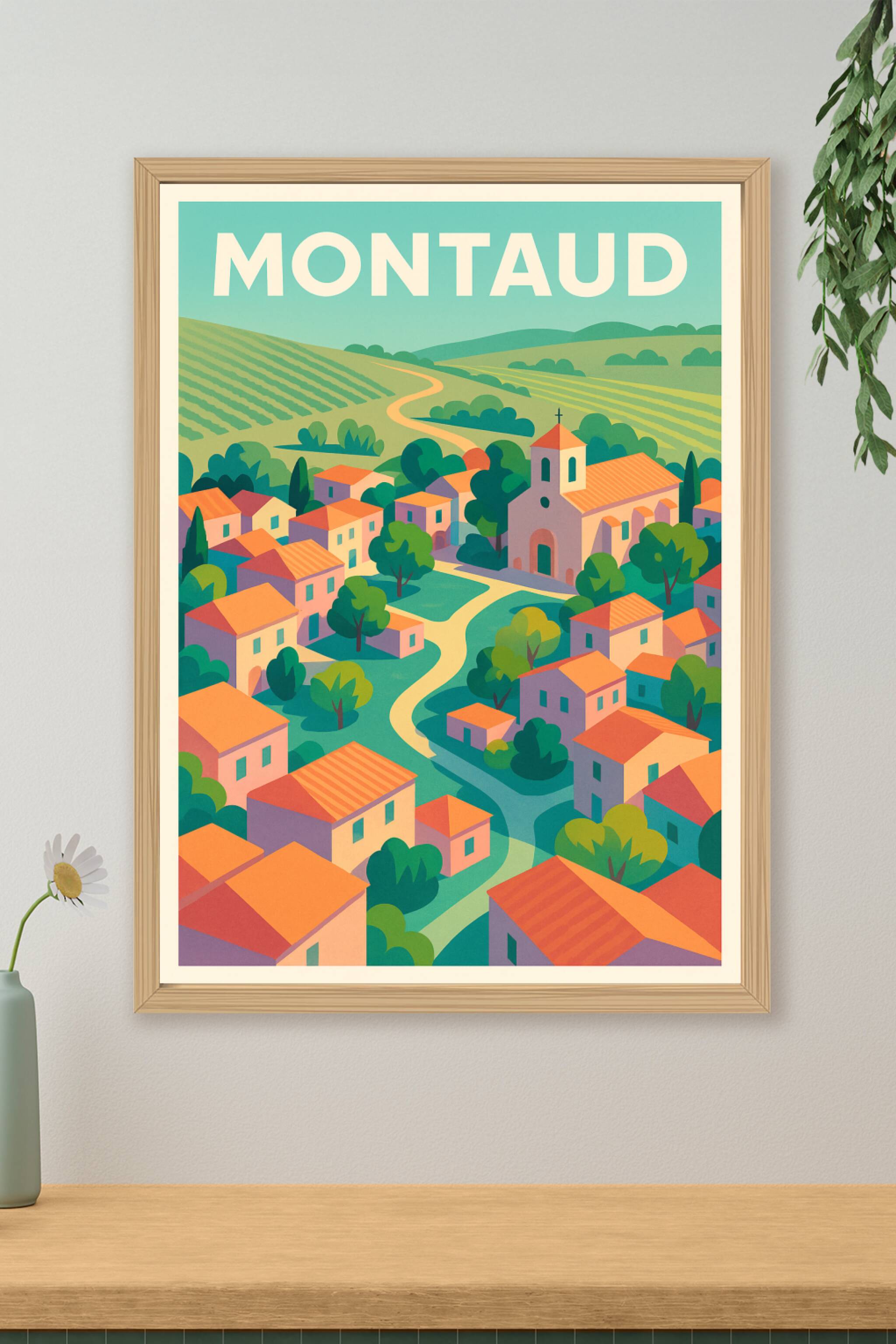 Affiche de Montaud - Charme bucolique au cœur de la nature