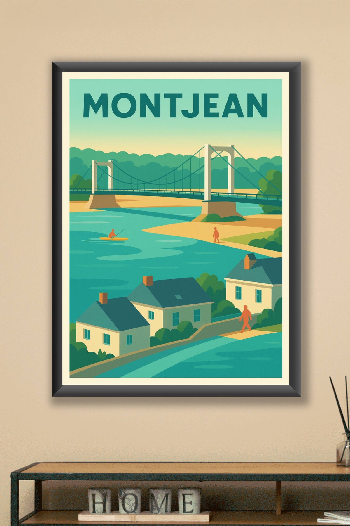 Affiche de Montjean - L’élégance paisible au fil de l'eau