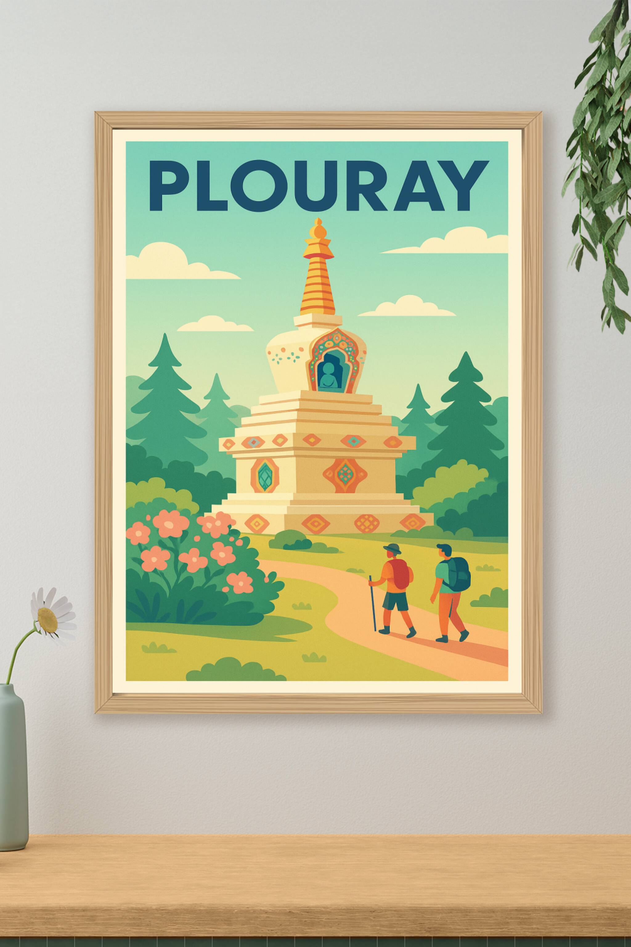 Affiche de Plouray - Évasion et nature au cœur de la Bretagne