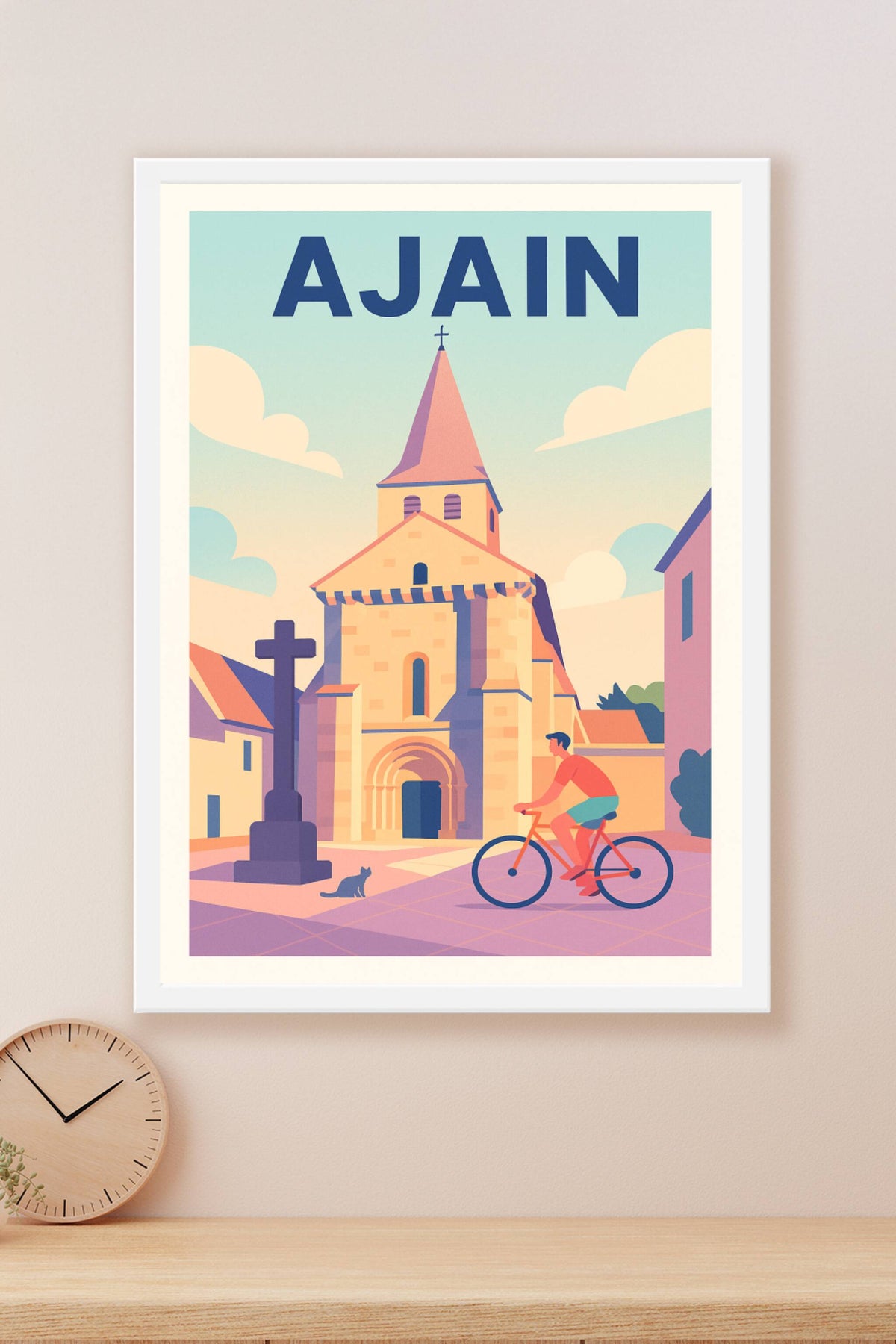 Affiche de Ajain - Charme paisible et douceur de vivre