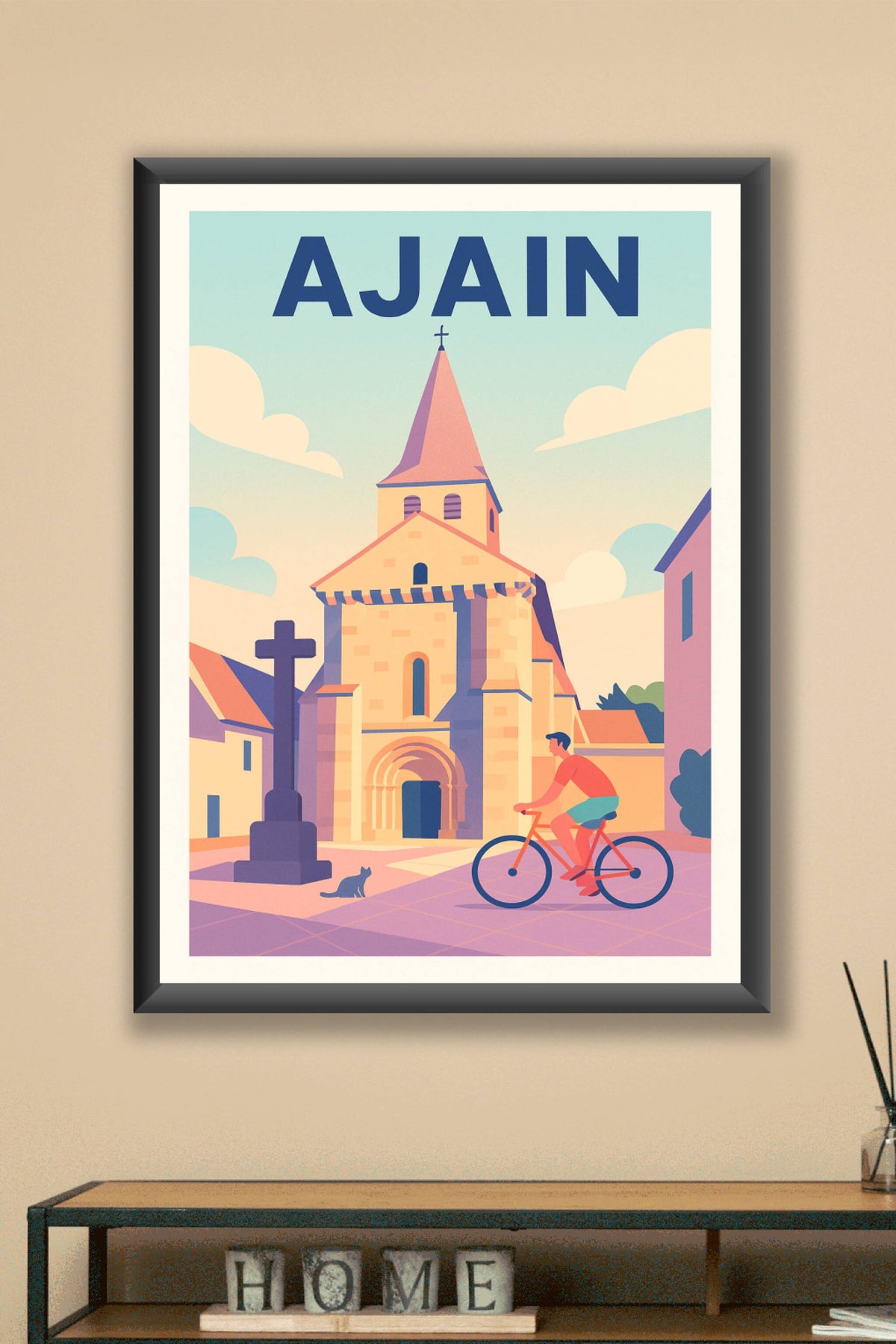 Affiche de Ajain - Charme paisible et douceur de vivre
