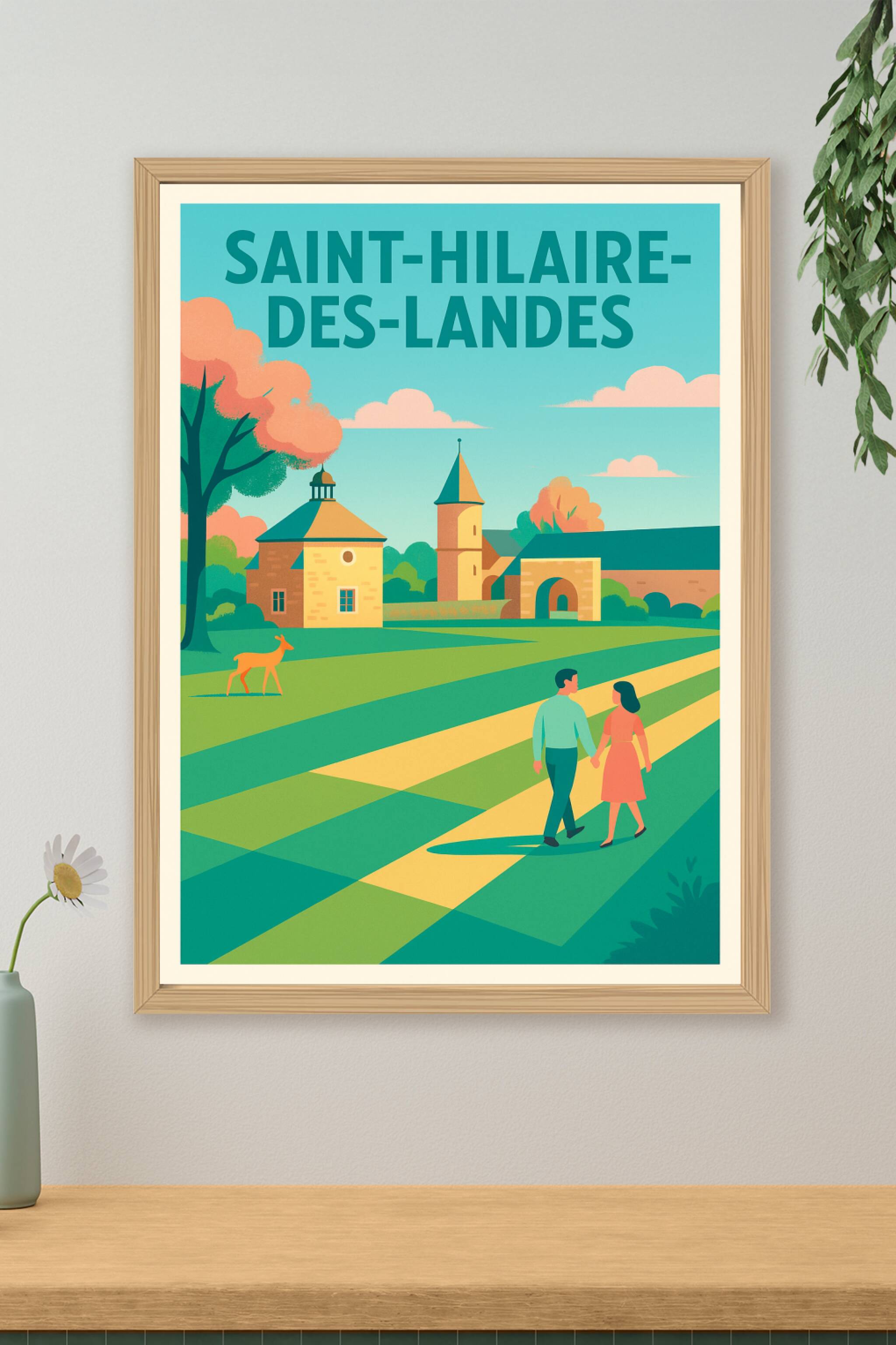 Affiche de Saint-Hilaire-des-Landes - Promenade bucolique au cœur de la nature