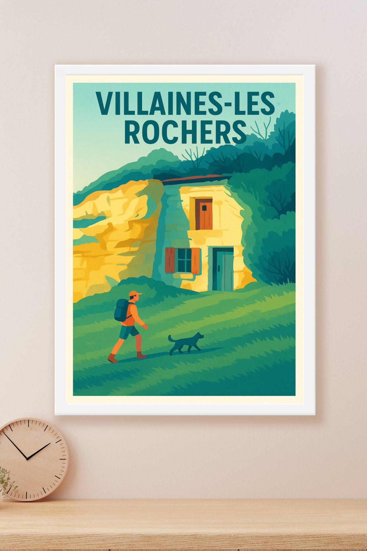 Affiche de Villaines-les-Rochers - L'appel de la nature et du patrimoine troglodyte