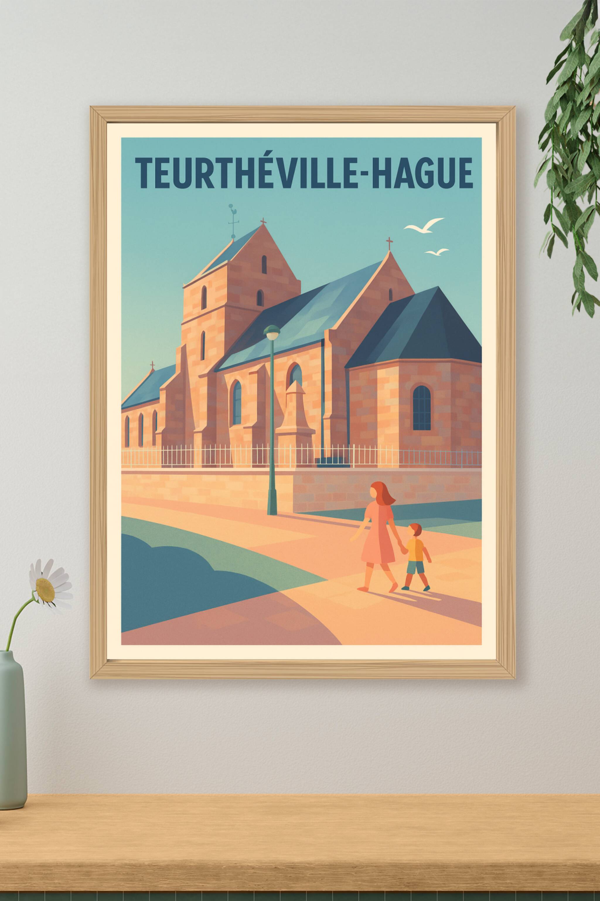 Affiche de Teurthéville-Hague - Charme et sérénité au cœur du village