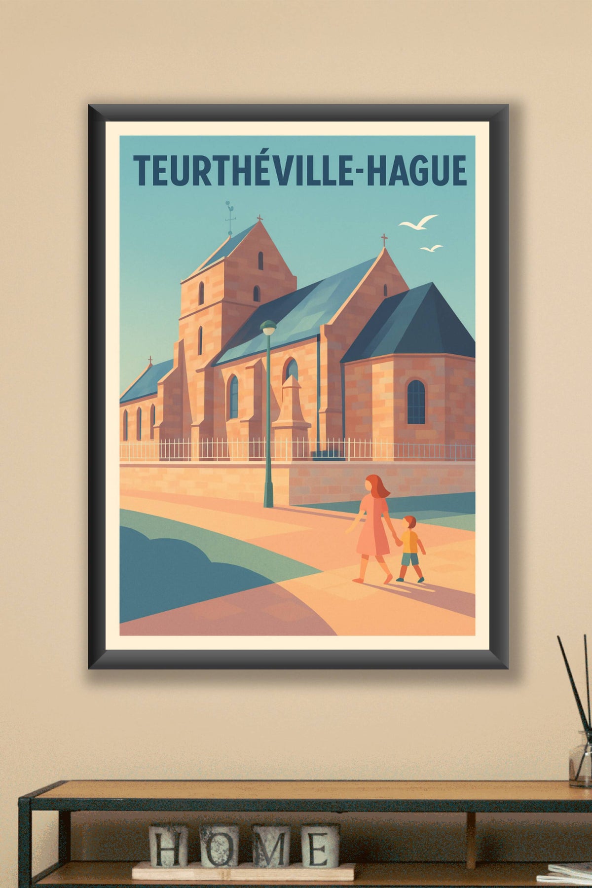 Affiche de Teurthéville-Hague - Charme et sérénité au cœur du village