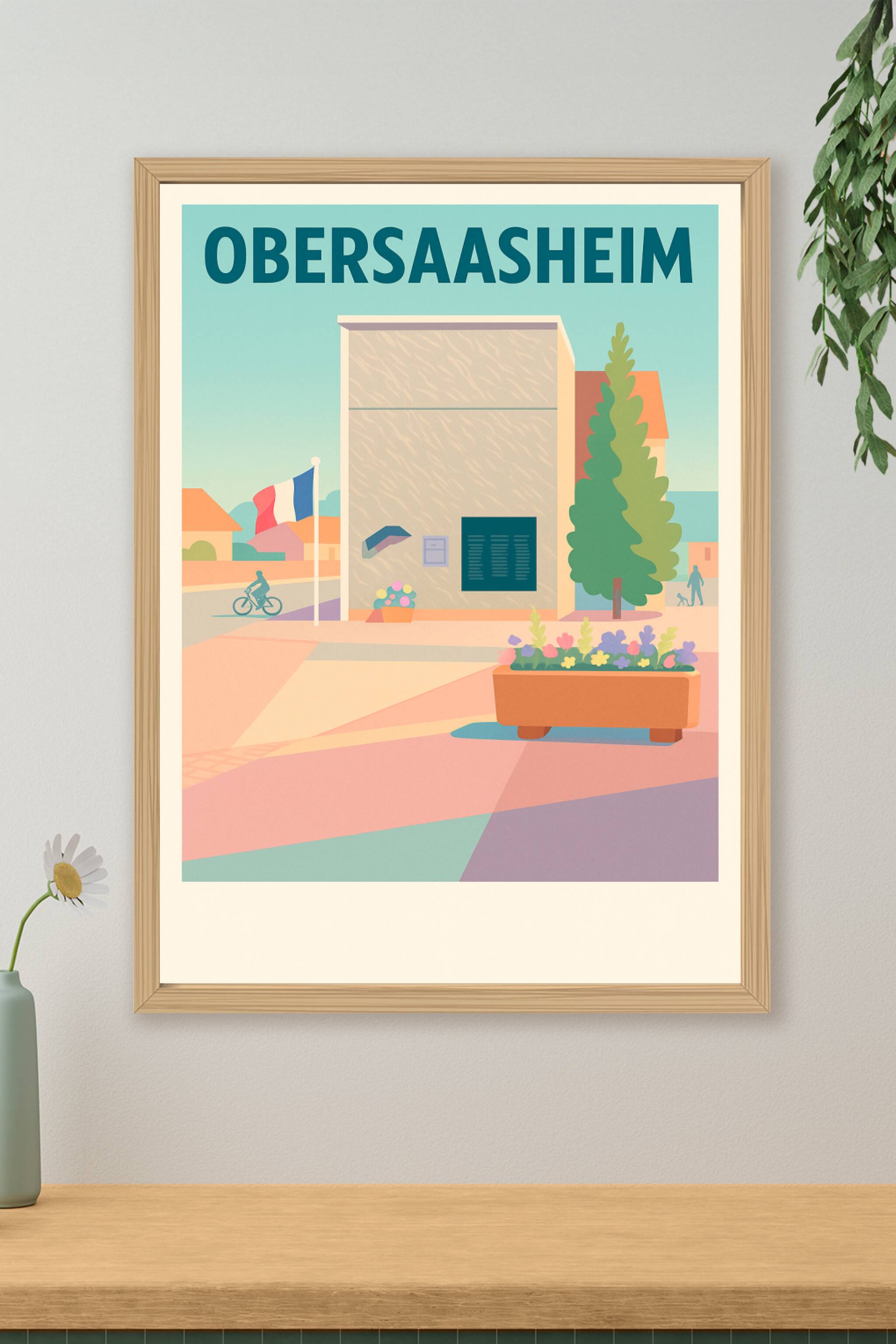 Affiche de Obersaasheim - Charme paisible d'un village alsacien