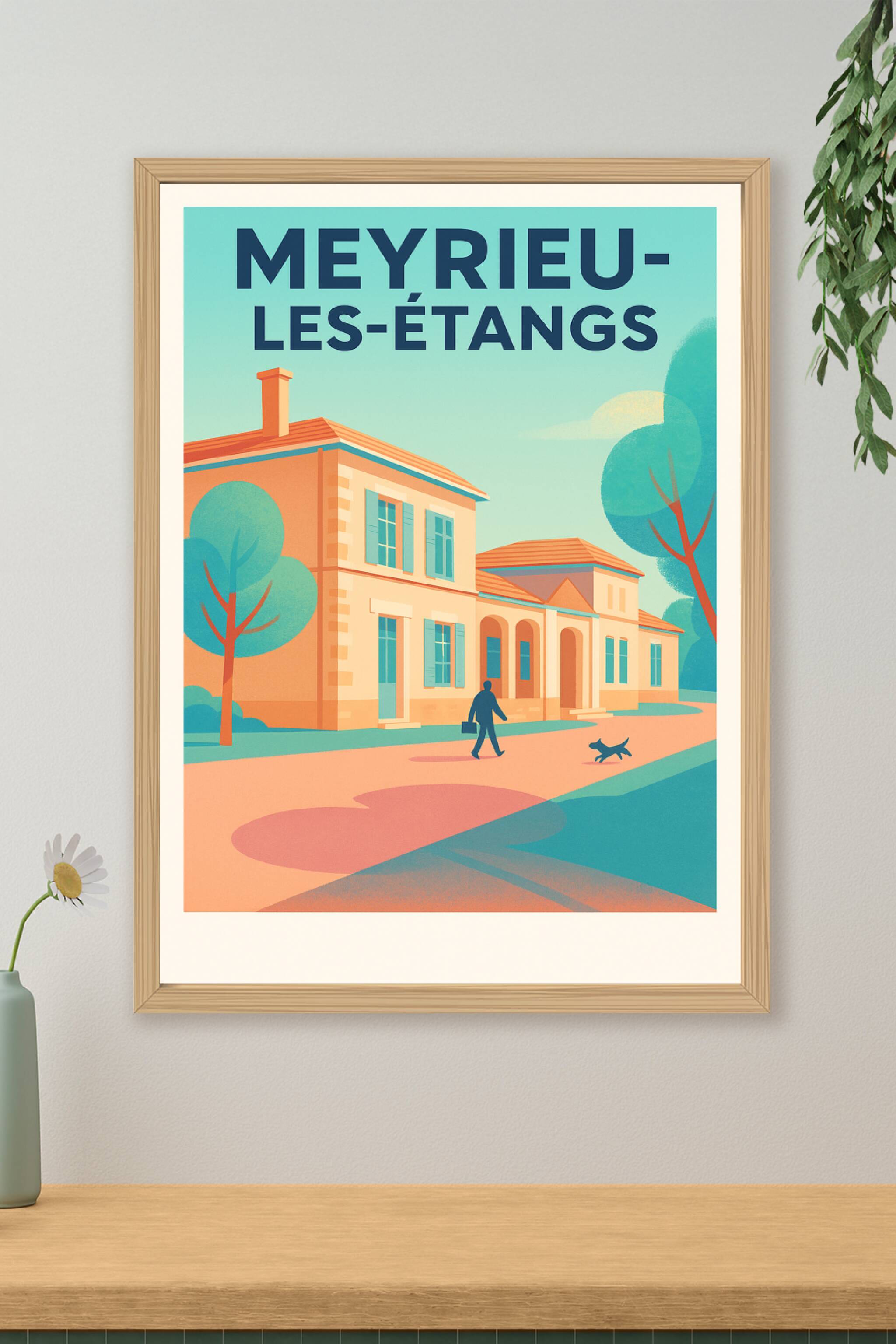 Affiche de Meyrieu-les-Étangs - Charme tranquille d'une balade matinale
