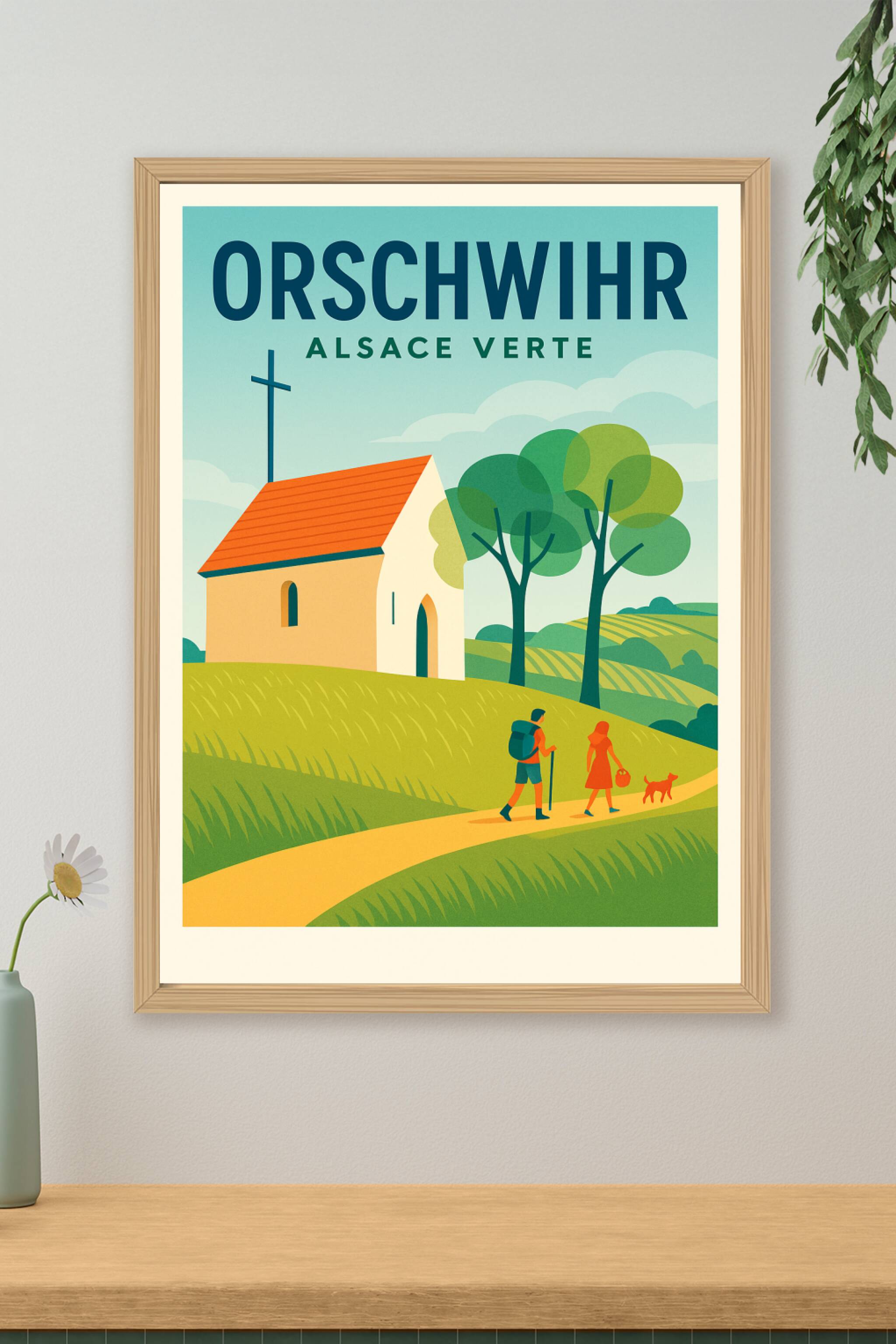 Affiche de Orschwihr - Charme bucolique de l'Alsace Verte