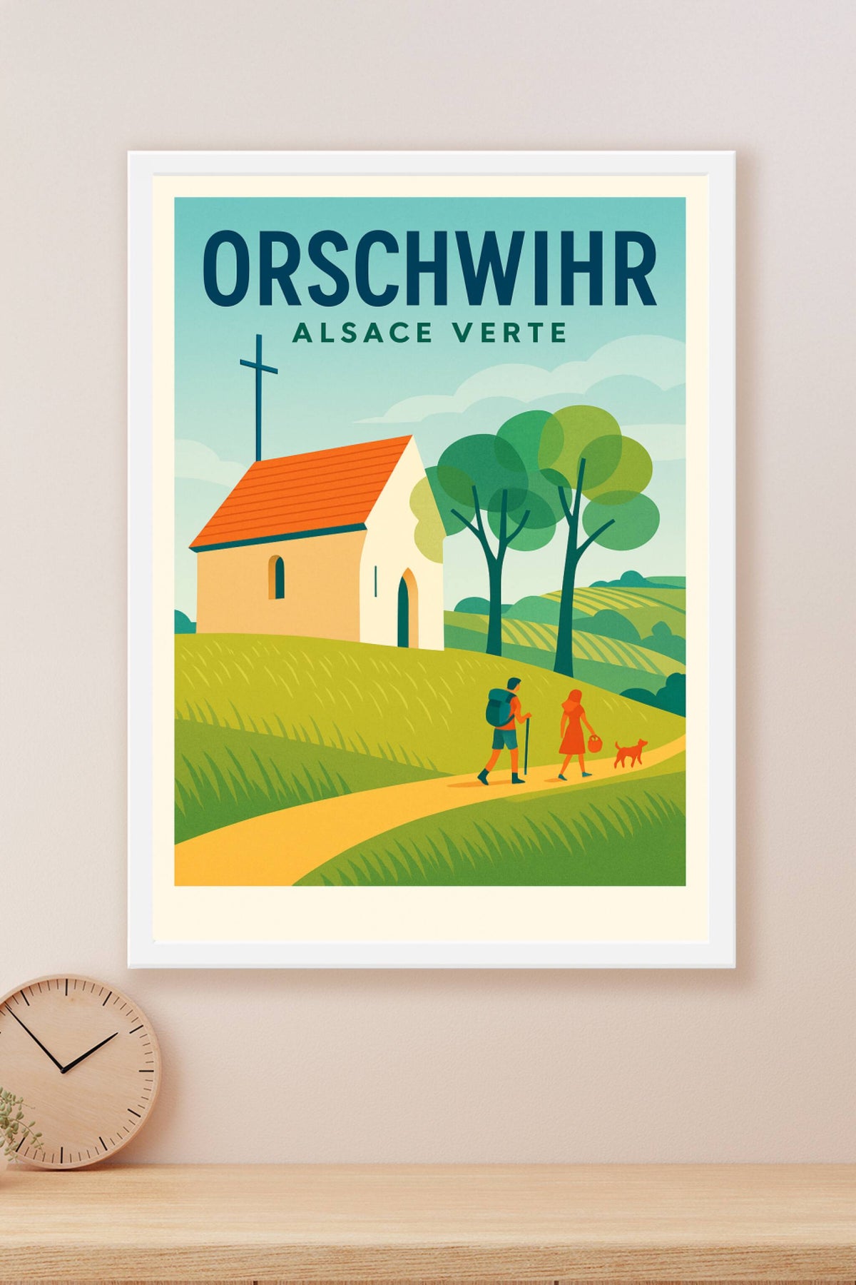 Affiche de Orschwihr - Charme bucolique de l'Alsace Verte
