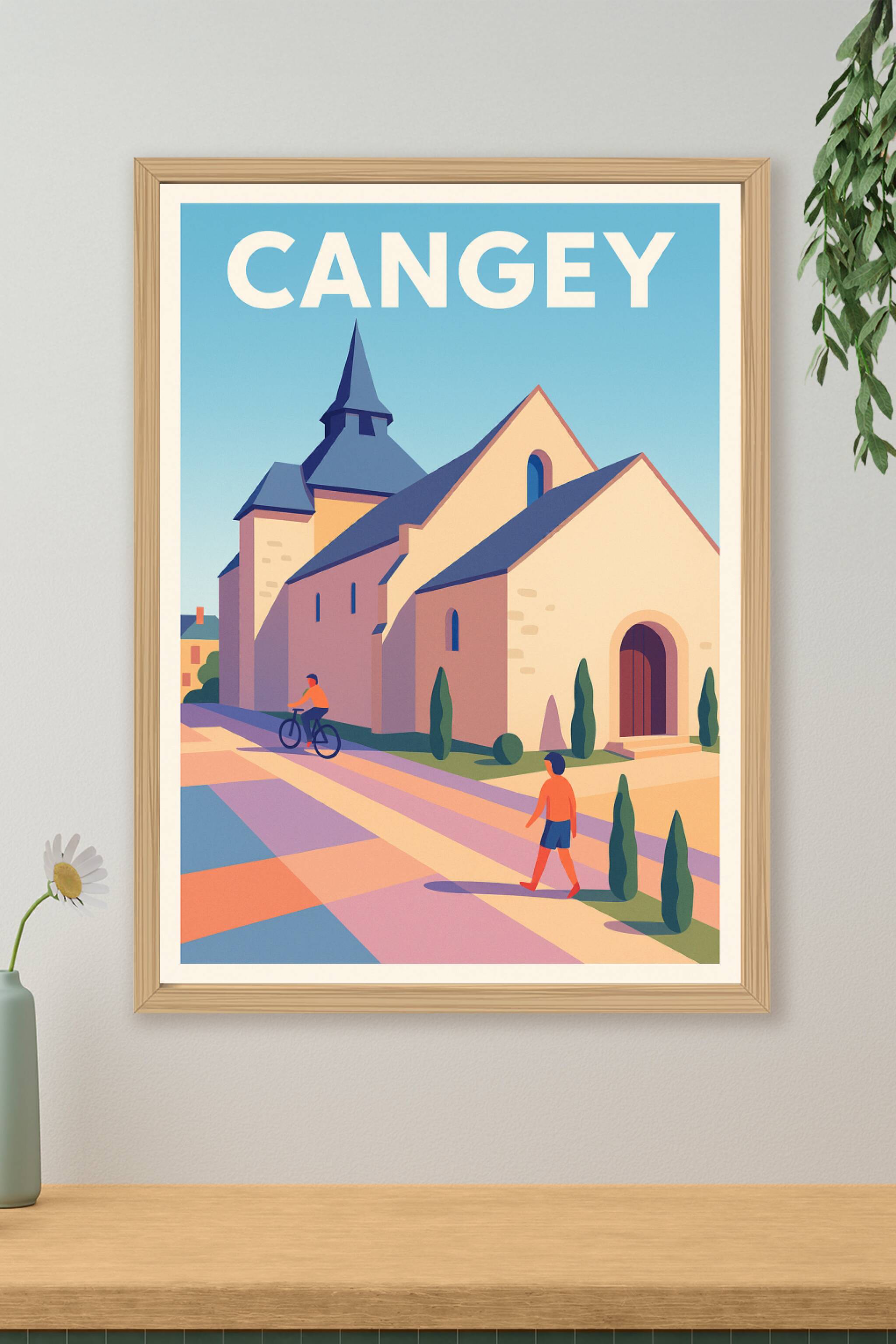 Affiche de Cangey - L’élégance paisible au cœur du Val de Loire