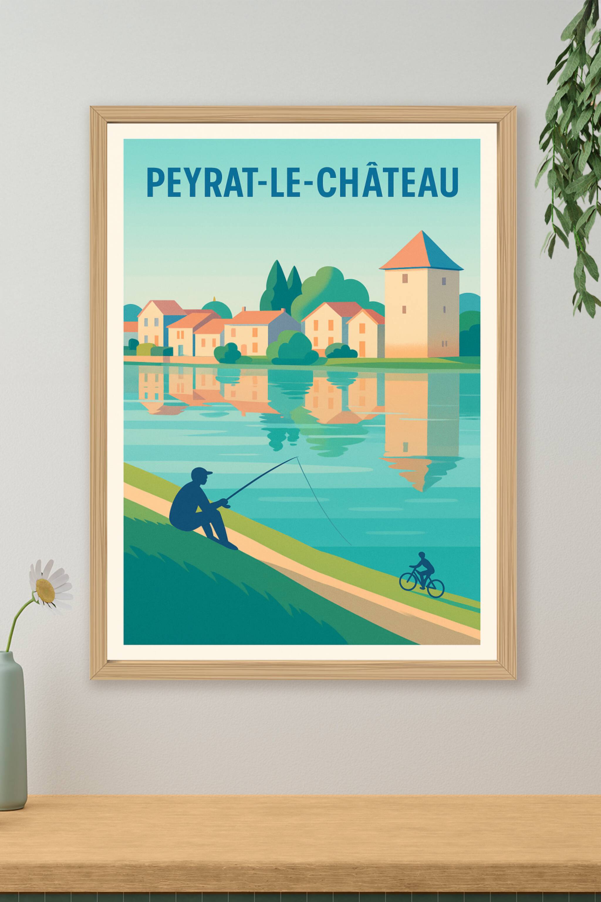 Affiche de Peyrat-le-Château - Sérénité au bord de l'eau