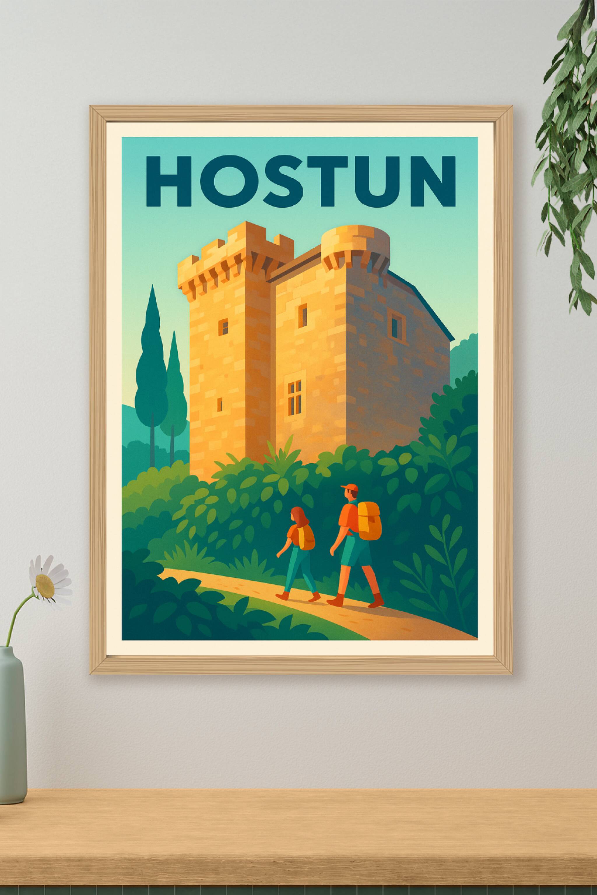 Affiche de Hostun - L'élégance médiévale au cœur de la nature