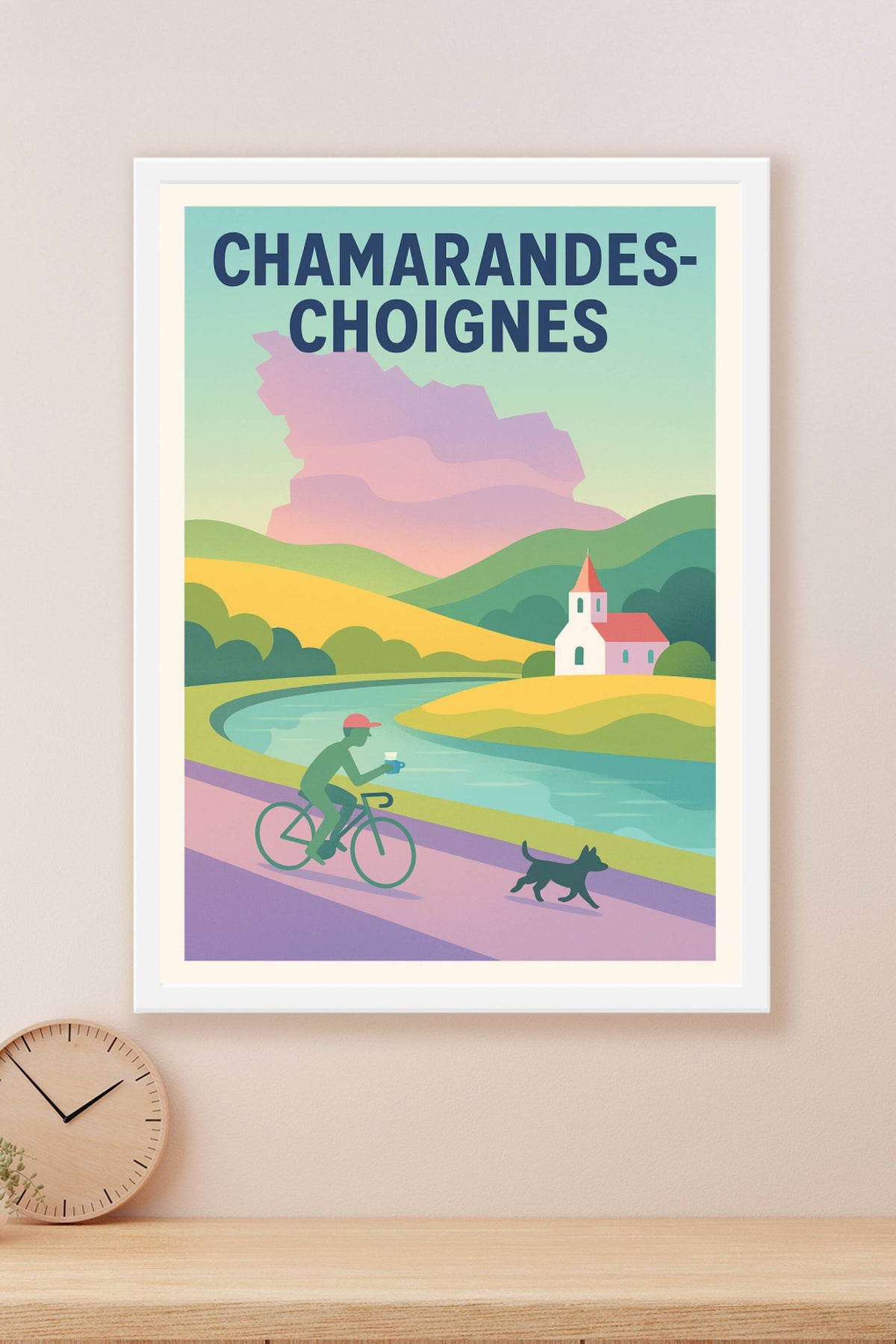 Affiche de Chamarandes-Choignes - Évasion à vélo au fil de l'eau