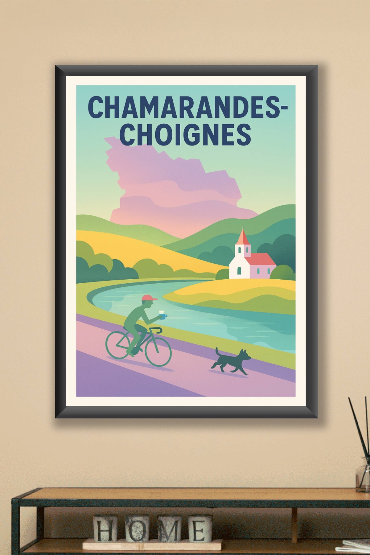 Affiche de Chamarandes-Choignes - Évasion à vélo au fil de l'eau