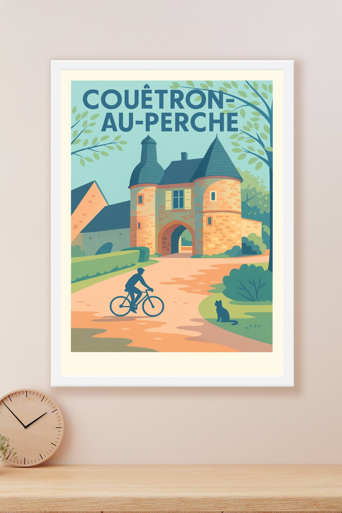 Affiche de Couëtron-au-Perche - Charme et sérénité à vélo