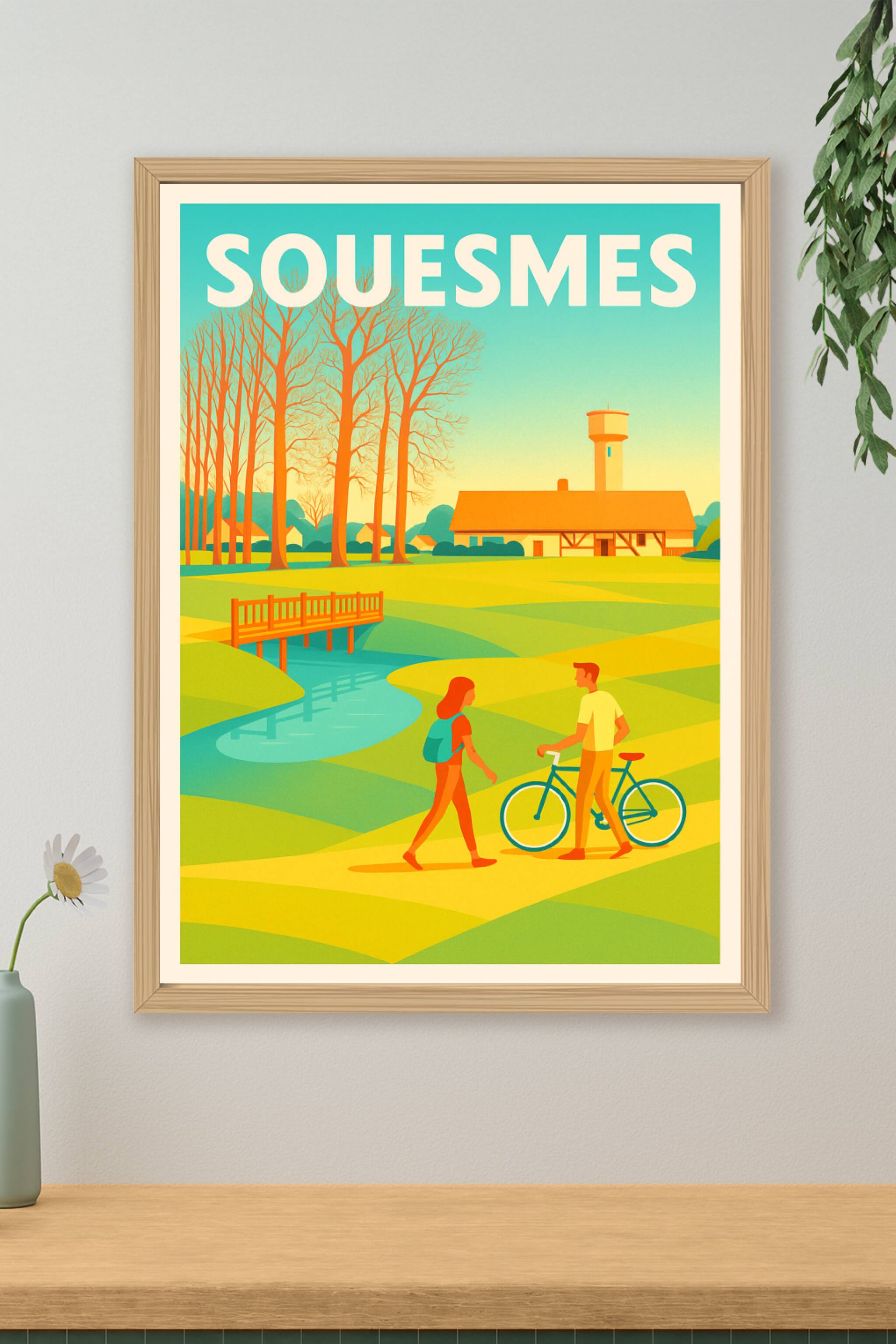 Affiche de Souesmes - Évasion champêtre et douceur de vivre
