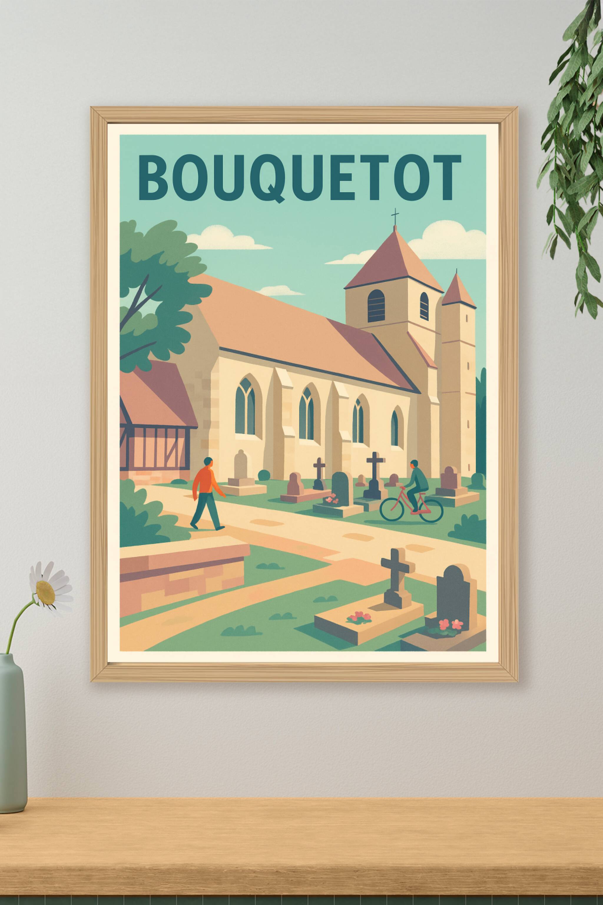 Affiche de Bouquetot - Charme paisible et patrimoine authentique