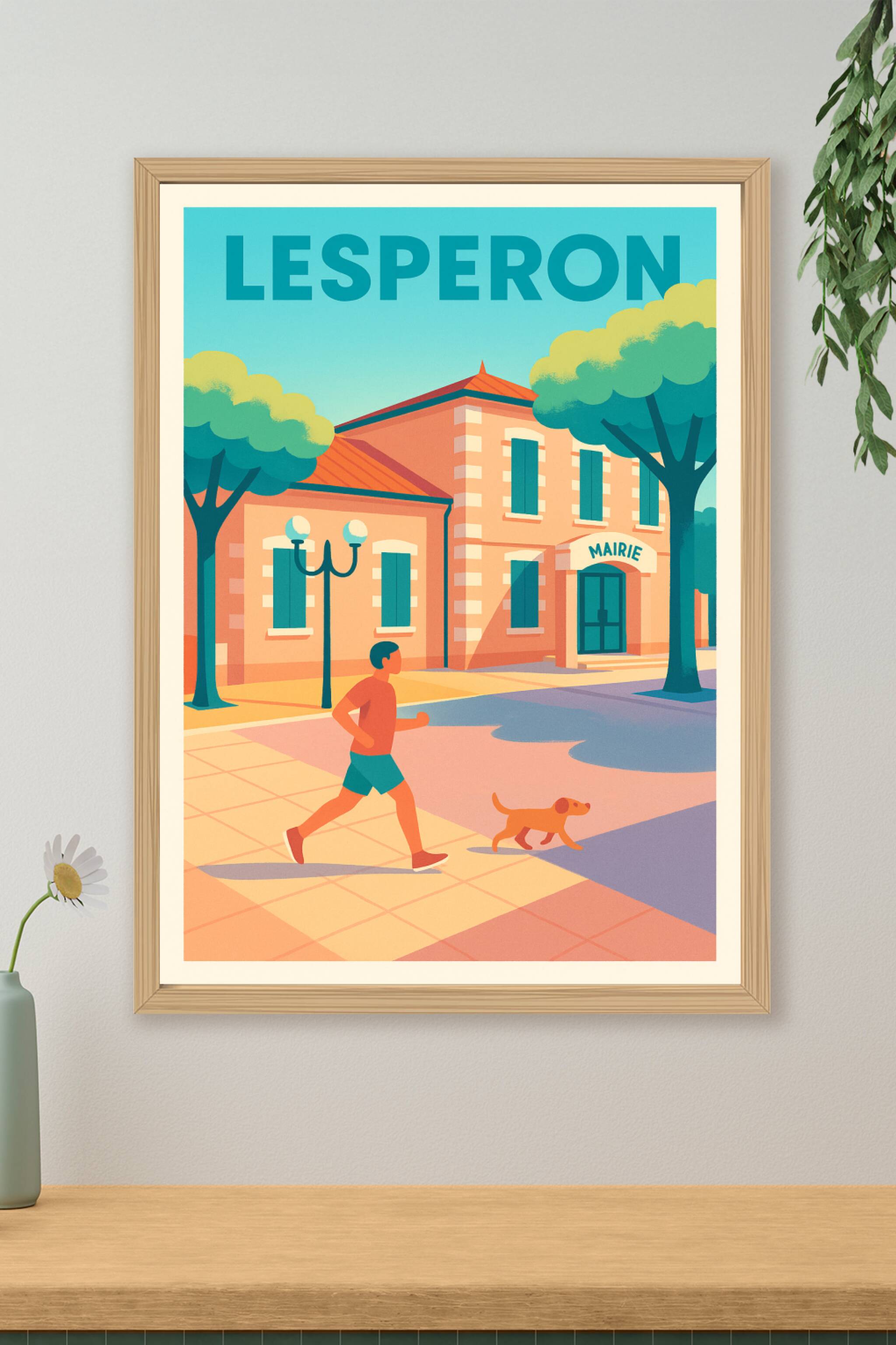 Affiche de Lesperon - Charme paisible du cœur de village